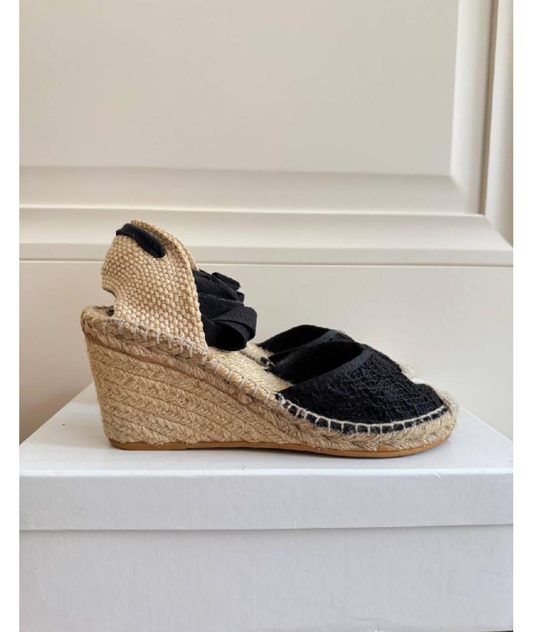 ASH Бежевые текстильные босоножки, фото 7