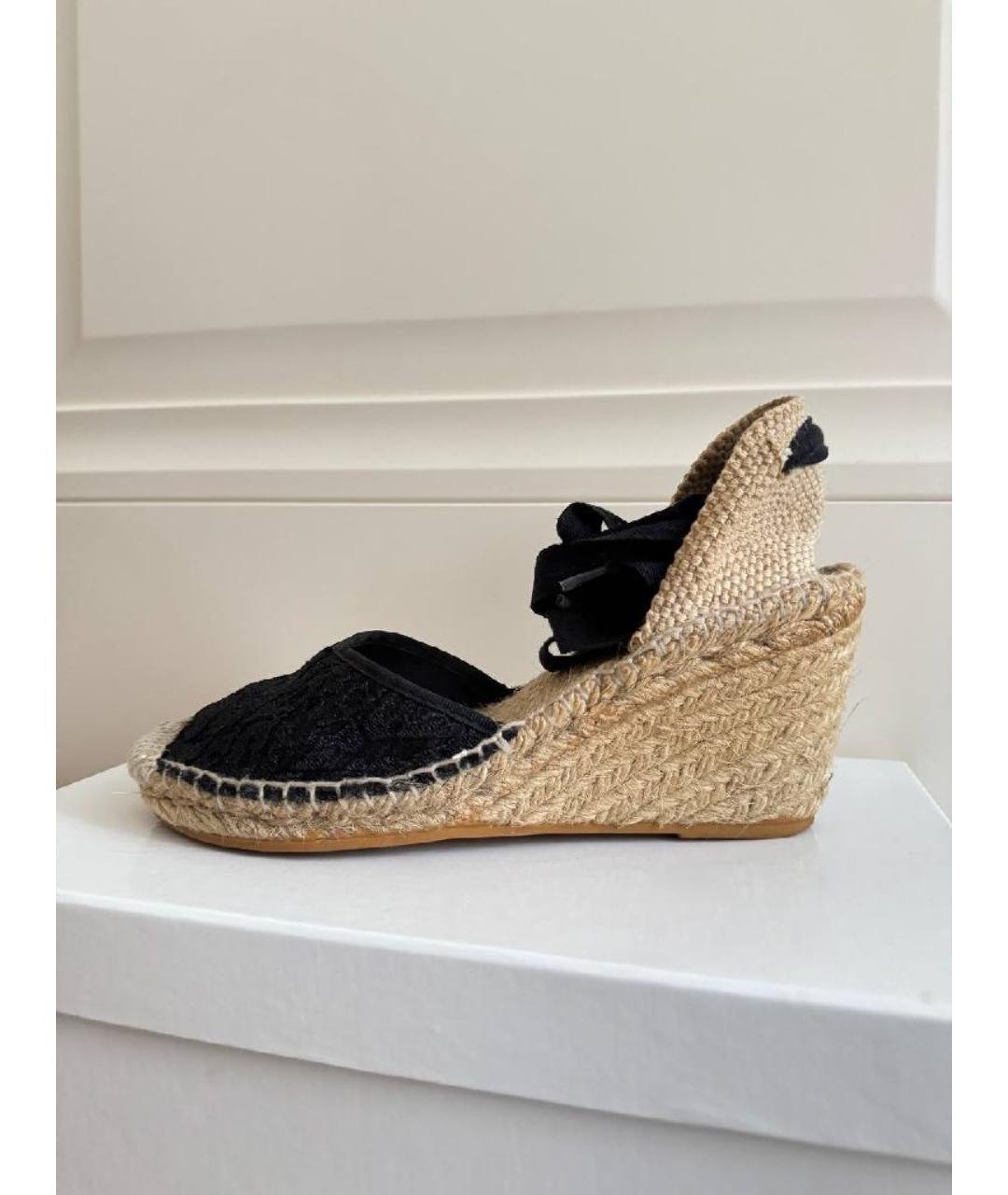 ASH Бежевые текстильные босоножки, фото 3