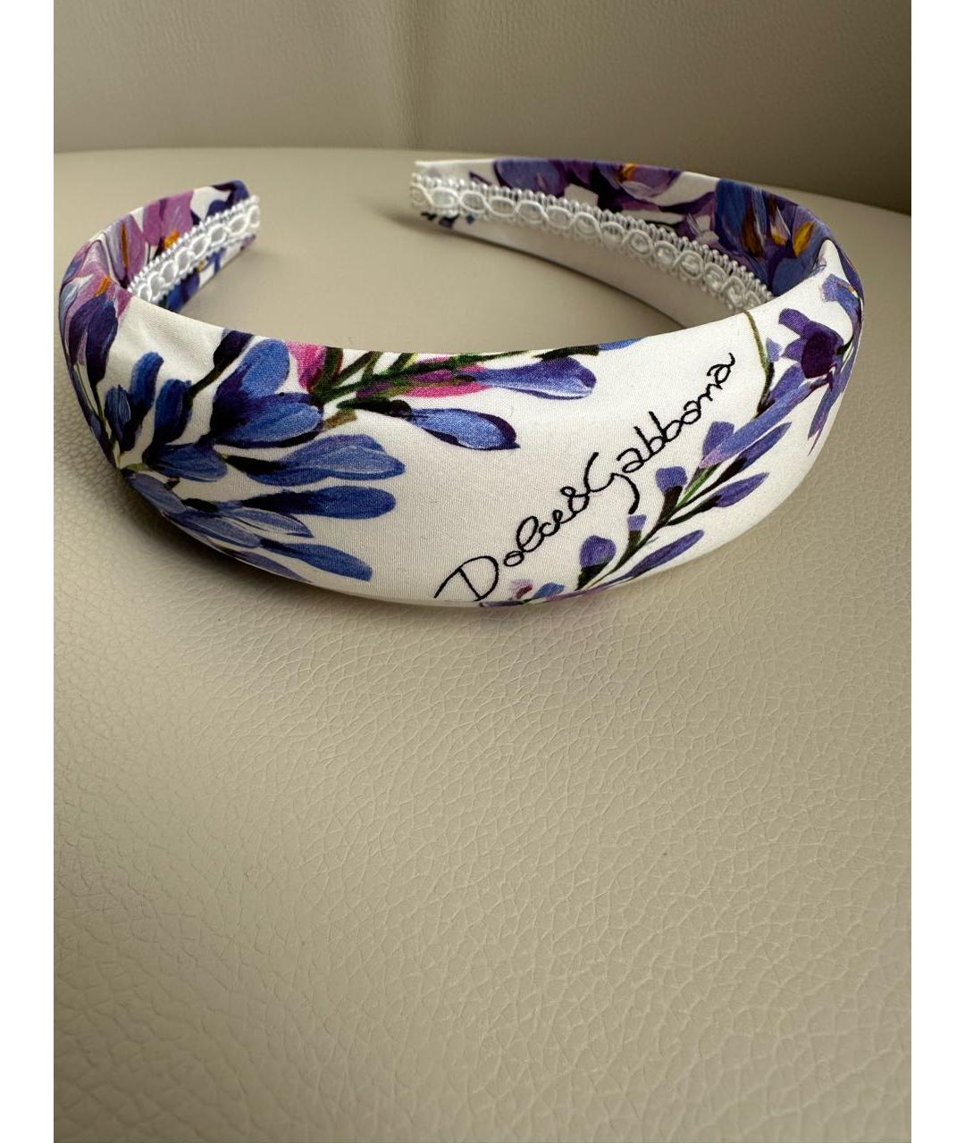 DOLCE&GABBANA Белый ободок, фото 8