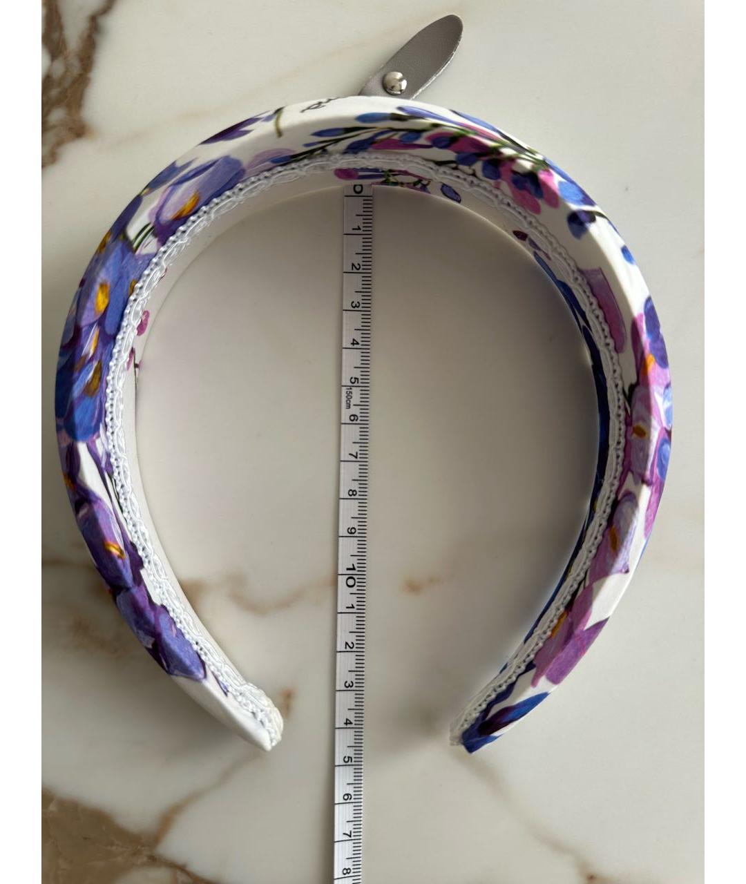 DOLCE&GABBANA Белый ободок, фото 6