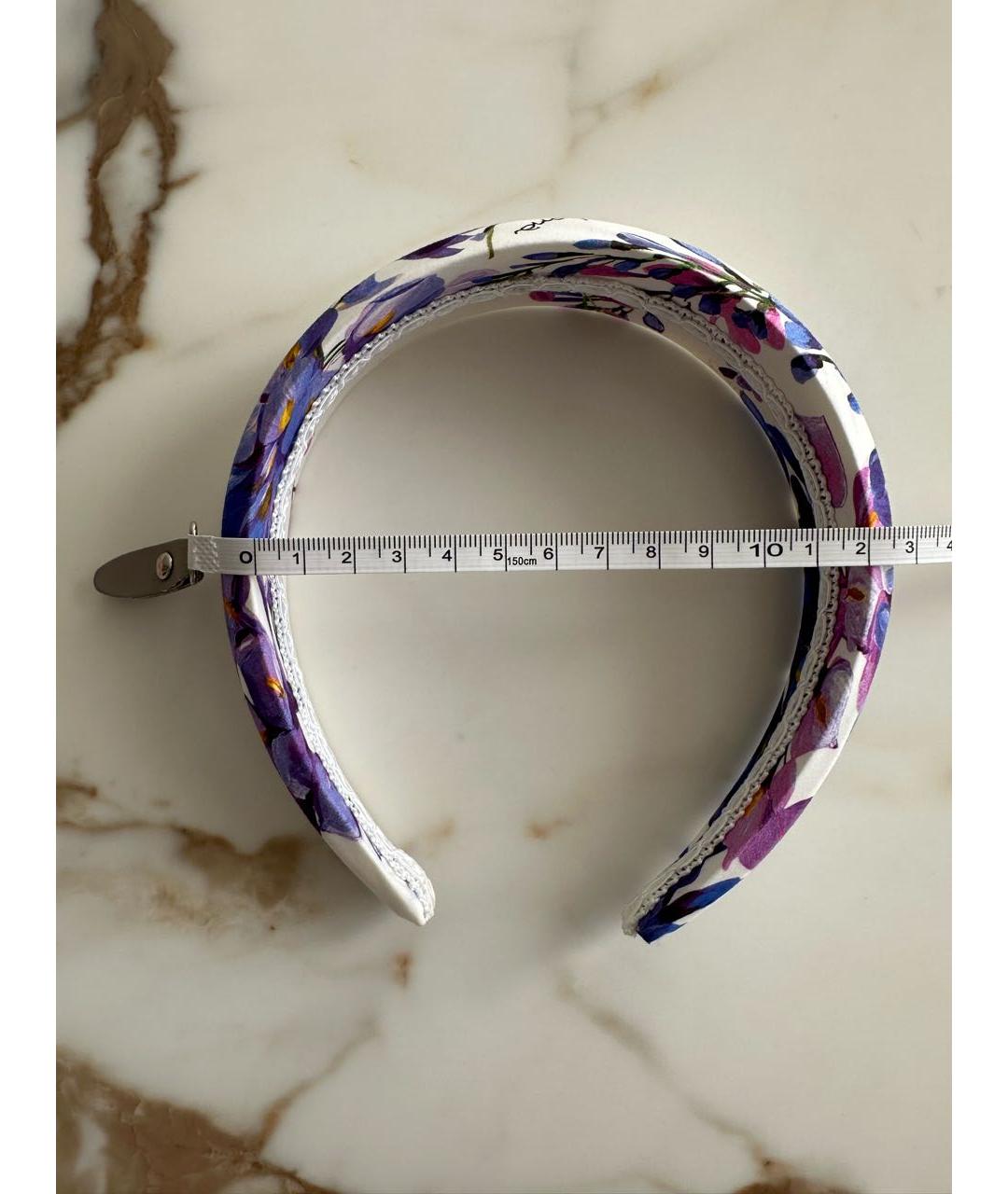 DOLCE&GABBANA Белый ободок, фото 4