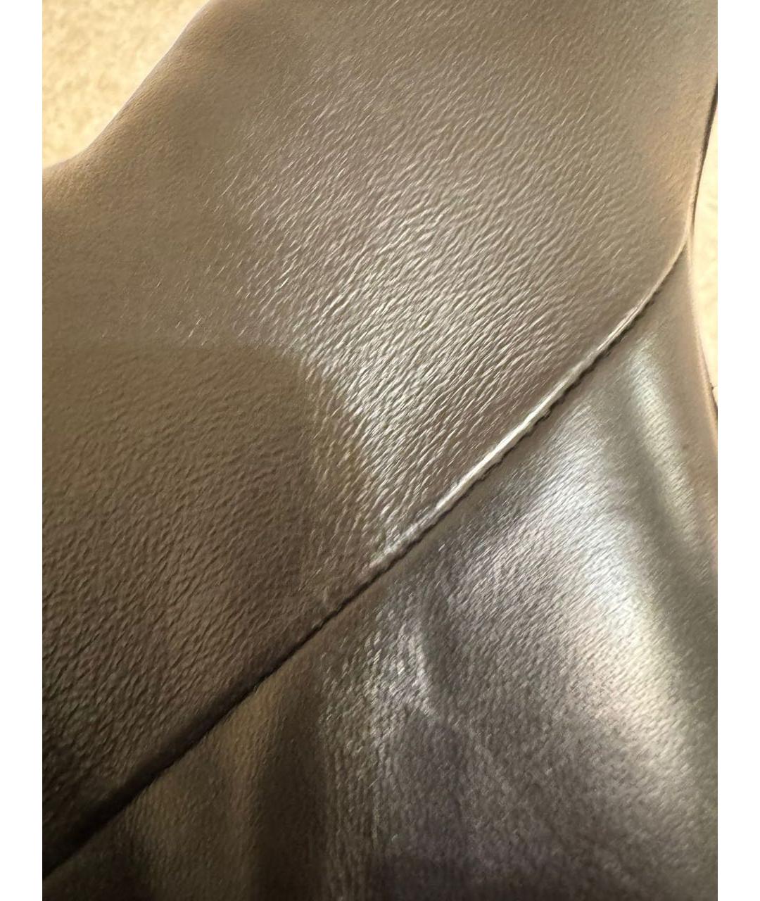 IRO Черные кожаные ботфорты, фото 5