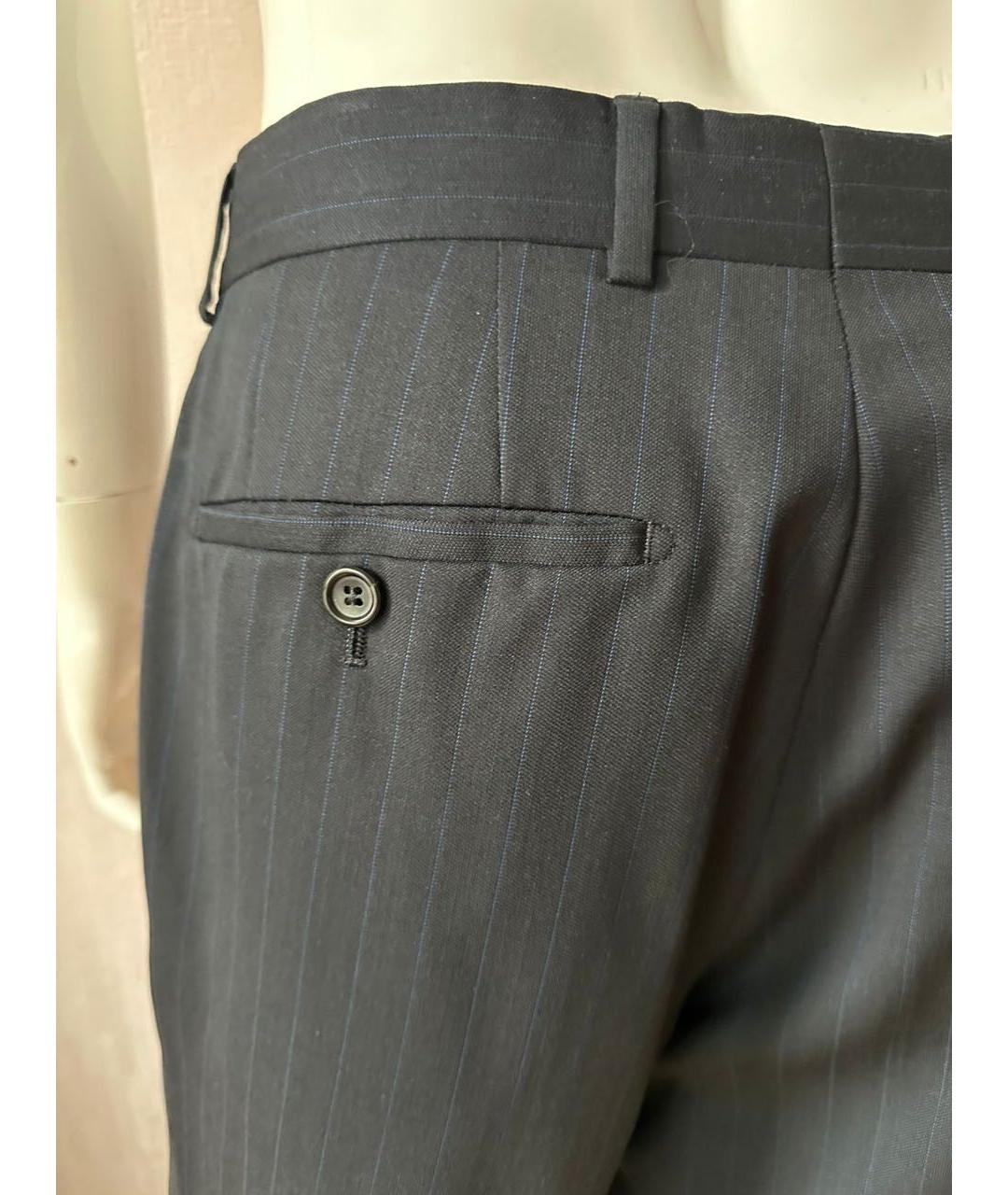 HUGO BOSS Серые шерстяные классические брюки, фото 6