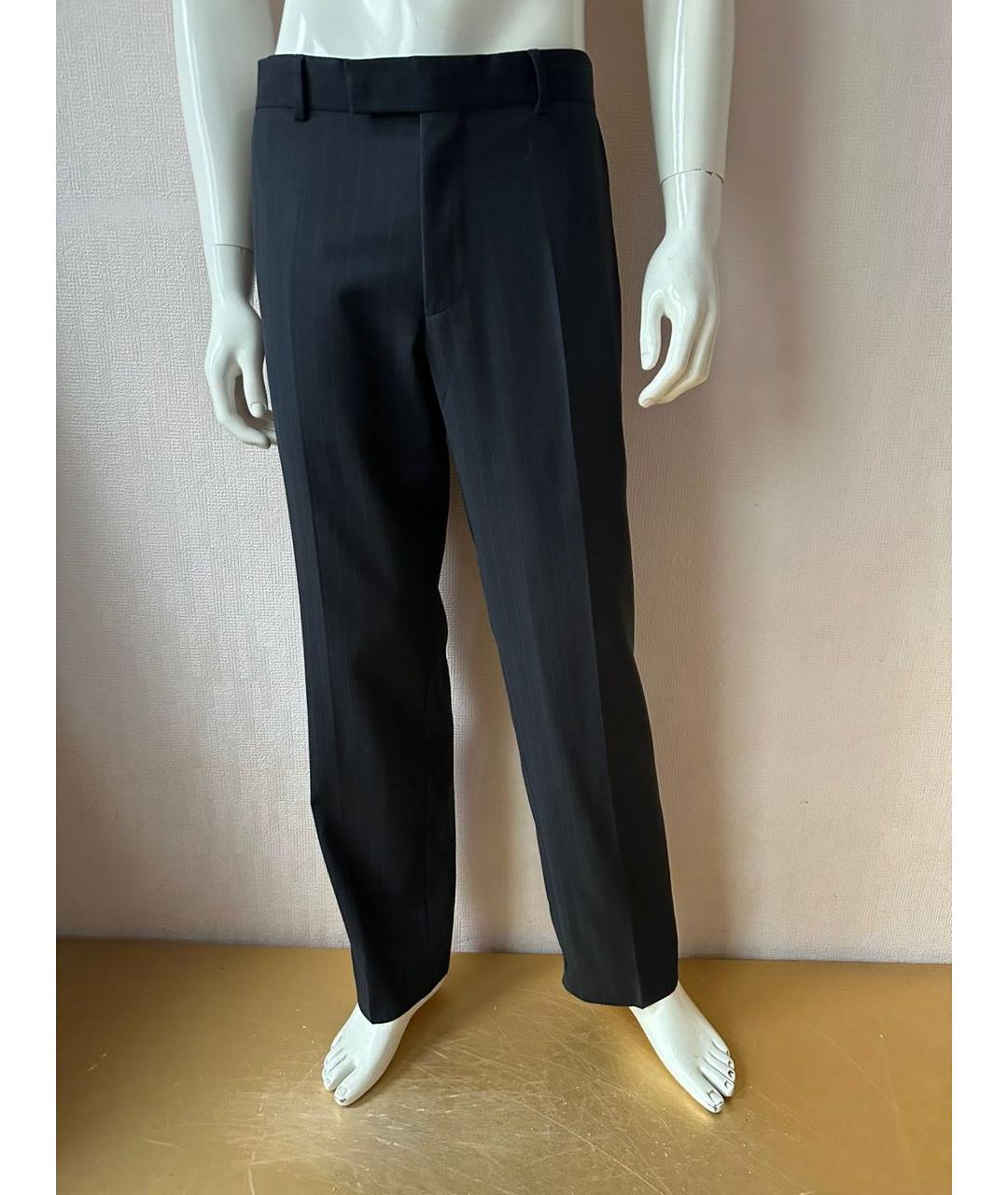 HUGO BOSS Серые шерстяные классические брюки, фото 7