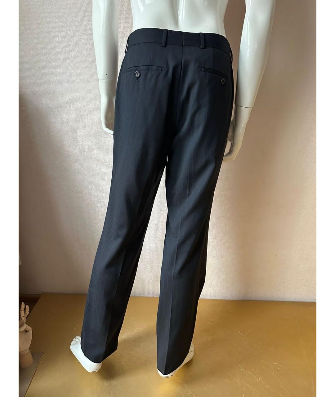 HUGO BOSS Серые шерстяные классические брюки, фото 8