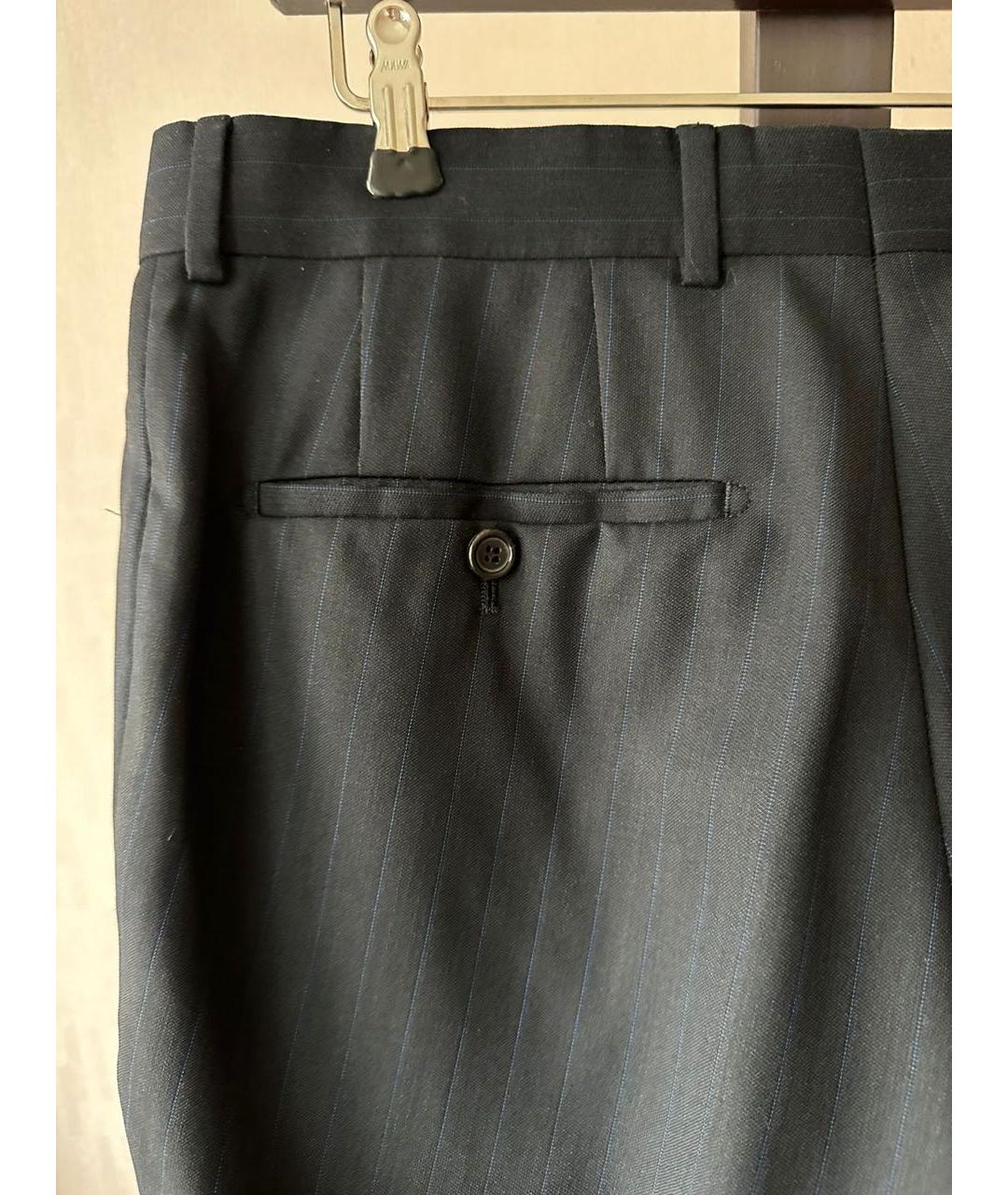 HUGO BOSS Серые шерстяные классические брюки, фото 3