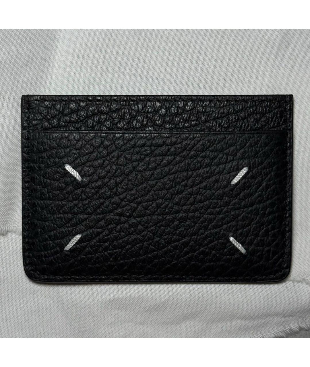 MAISON MARGIELA Черный кожаный кардхолдер, фото 8