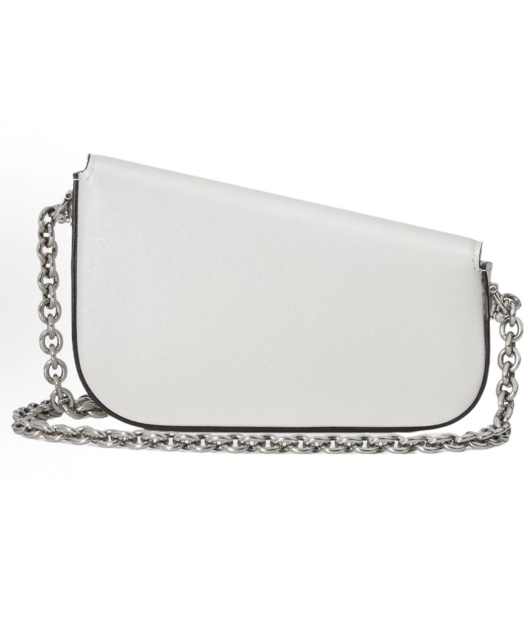 GUCCI Белая кожаная сумка через плечо, фото 2