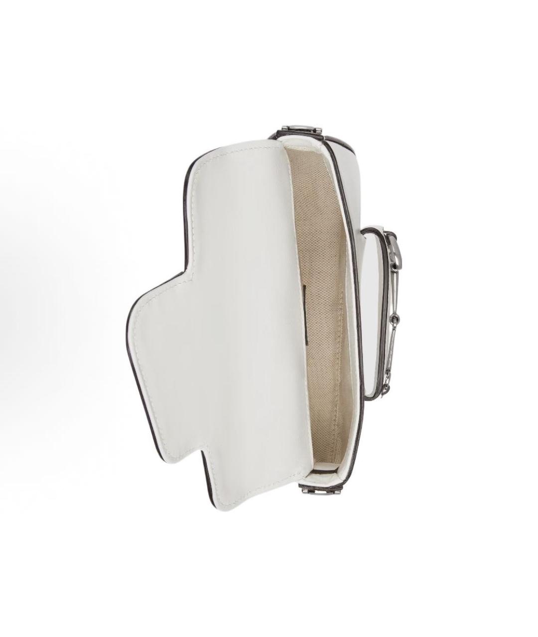 GUCCI Белая кожаная сумка через плечо, фото 4