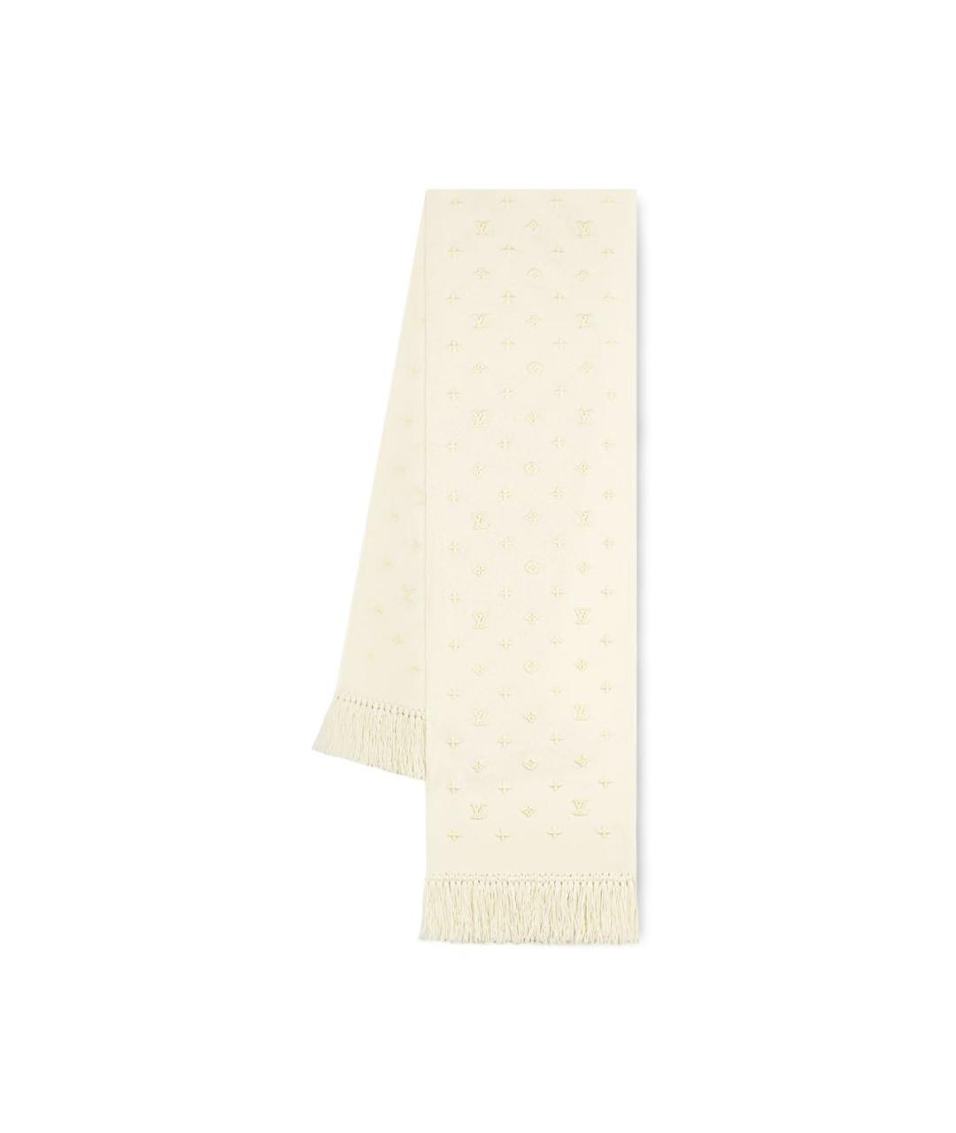 LOUIS VUITTON Бежевый шерстяной шарф, фото 1