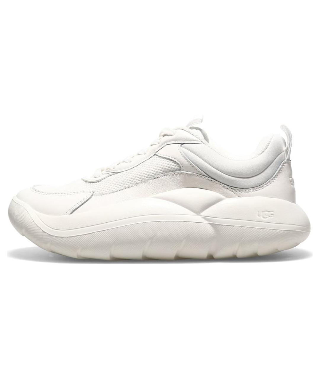 UGG AUSTRALIA Белые кожаные кроссовки, фото 5