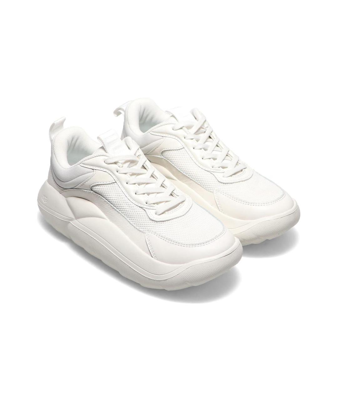 UGG AUSTRALIA Белые кожаные кроссовки, фото 2