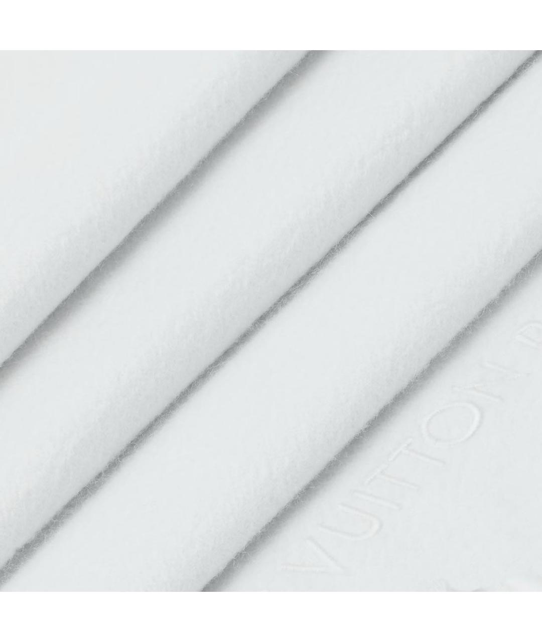 LOUIS VUITTON Серый кашемировый шарф, фото 3