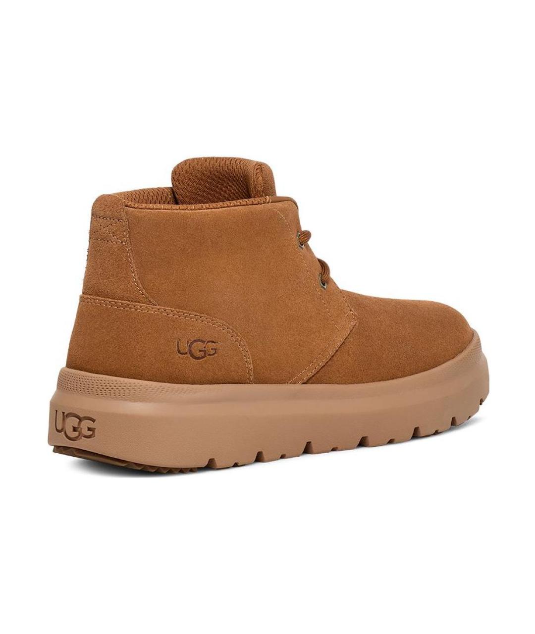 UGG AUSTRALIA Коричневые замшевые высокие ботинки, фото 5