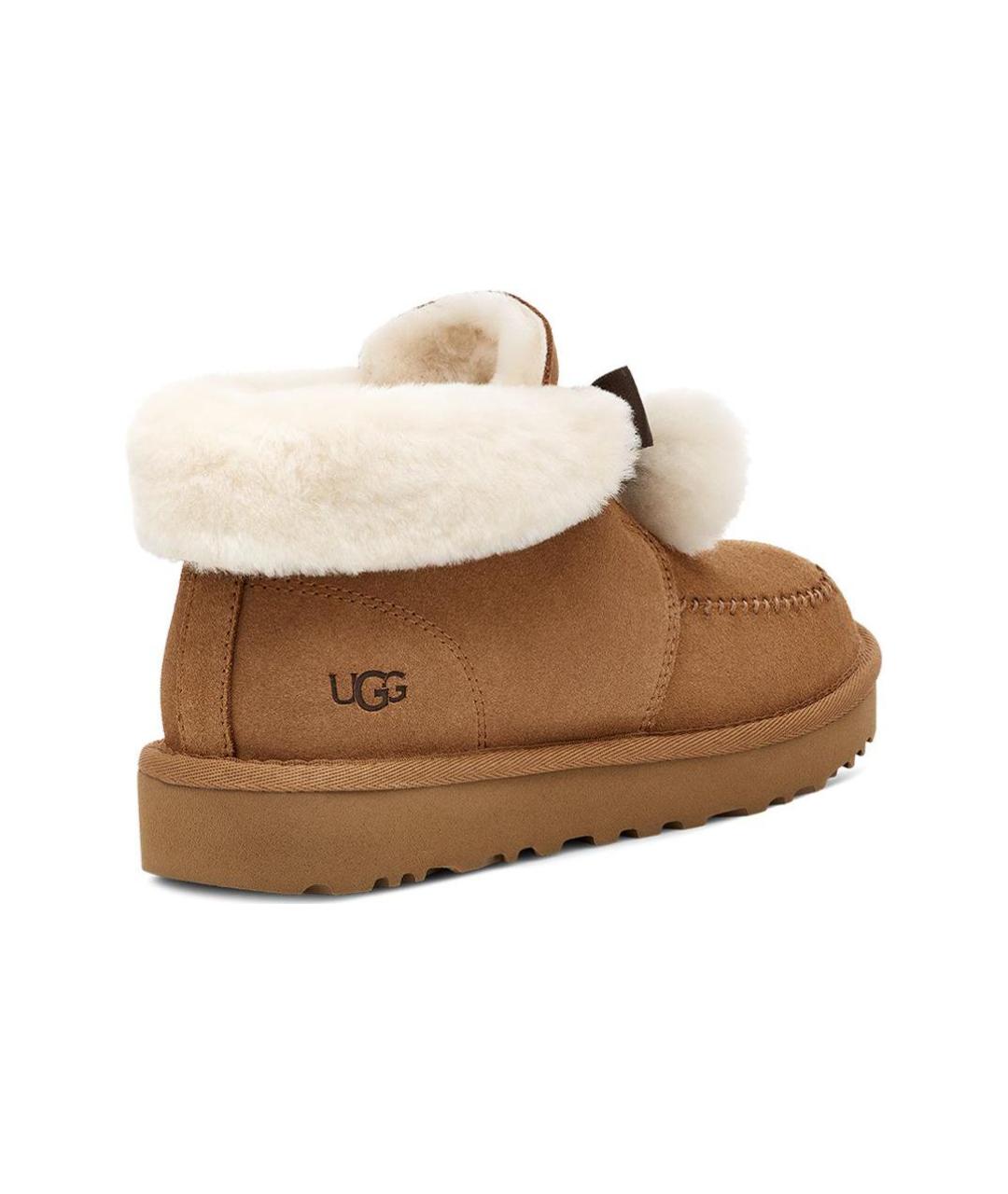 UGG AUSTRALIA Коричневые замшевые ботинки, фото 4