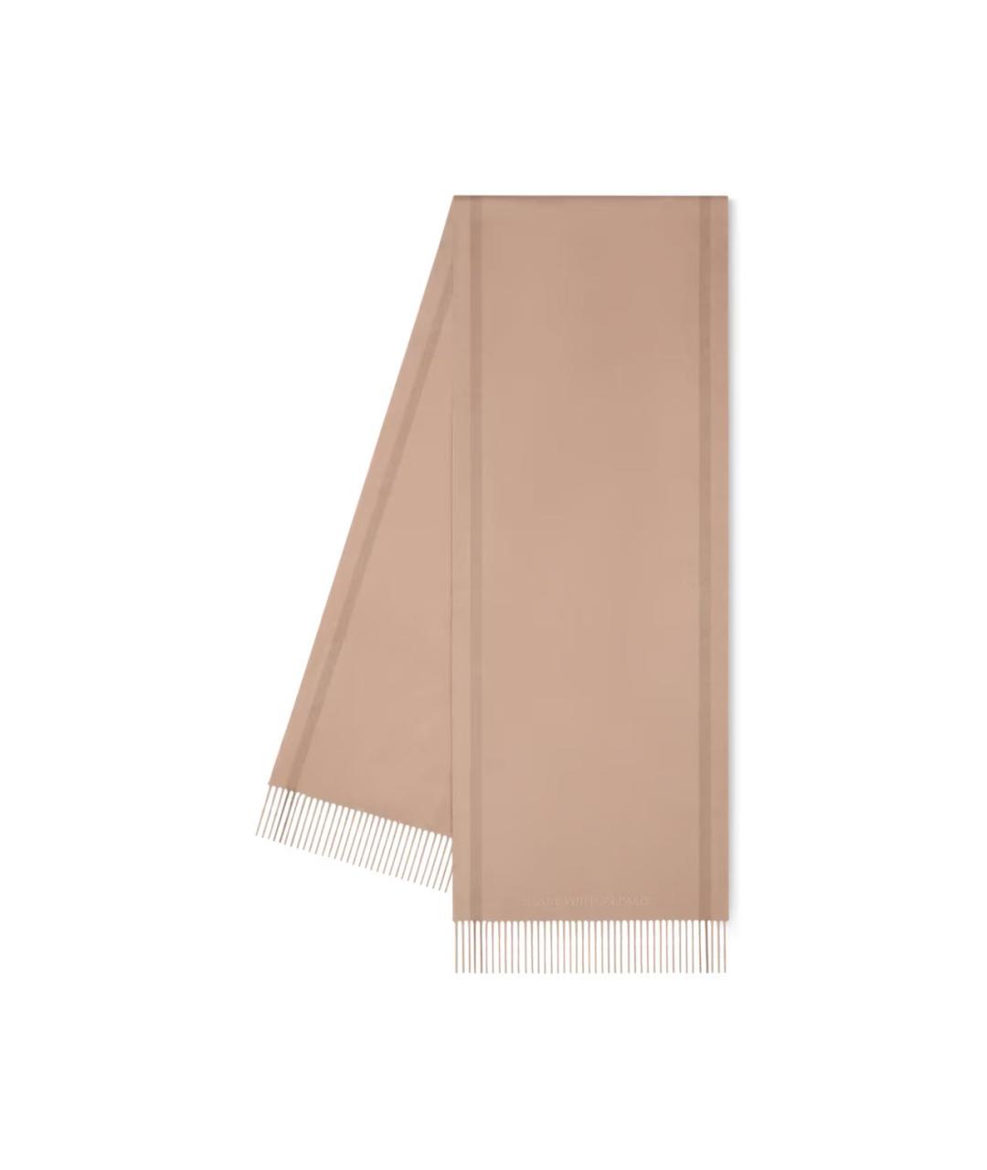 LOUIS VUITTON Бежевый кашемировый шарф, фото 1