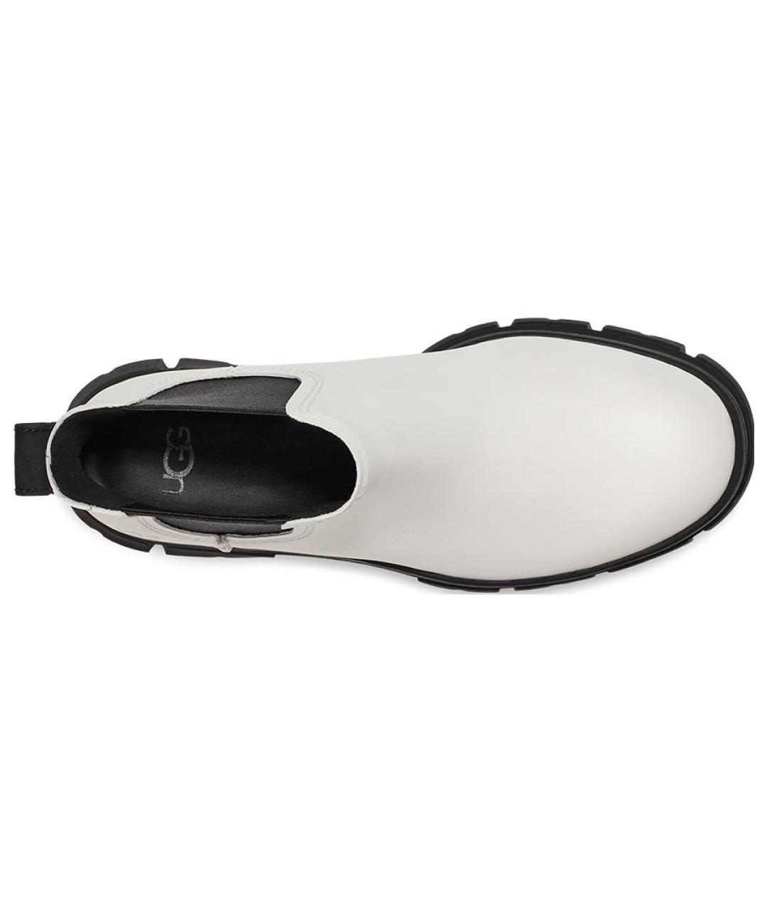 UGG AUSTRALIA Белые кожаные ботинки, фото 4