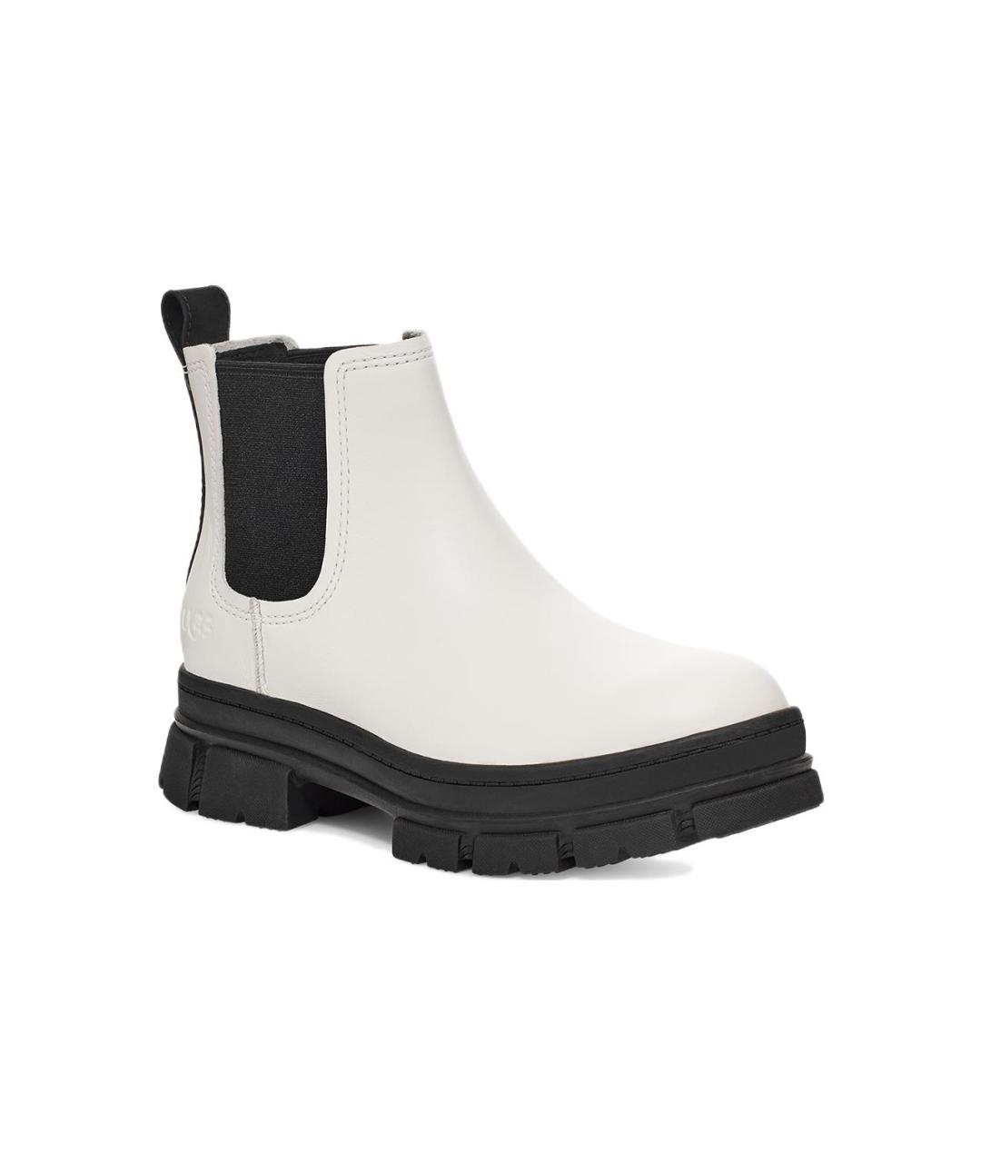 UGG AUSTRALIA Белые кожаные ботинки, фото 2