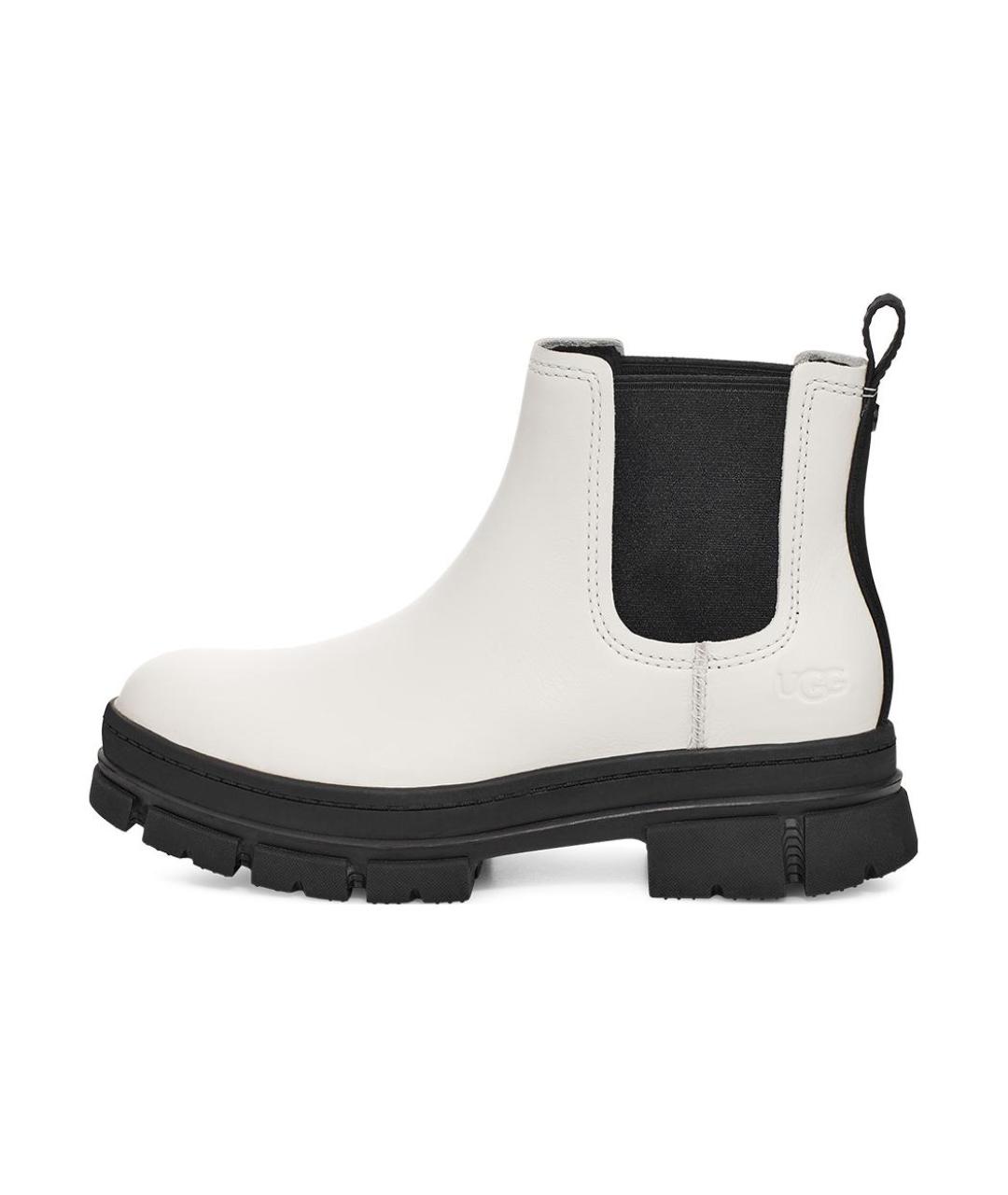 UGG AUSTRALIA Белые кожаные ботинки, фото 6