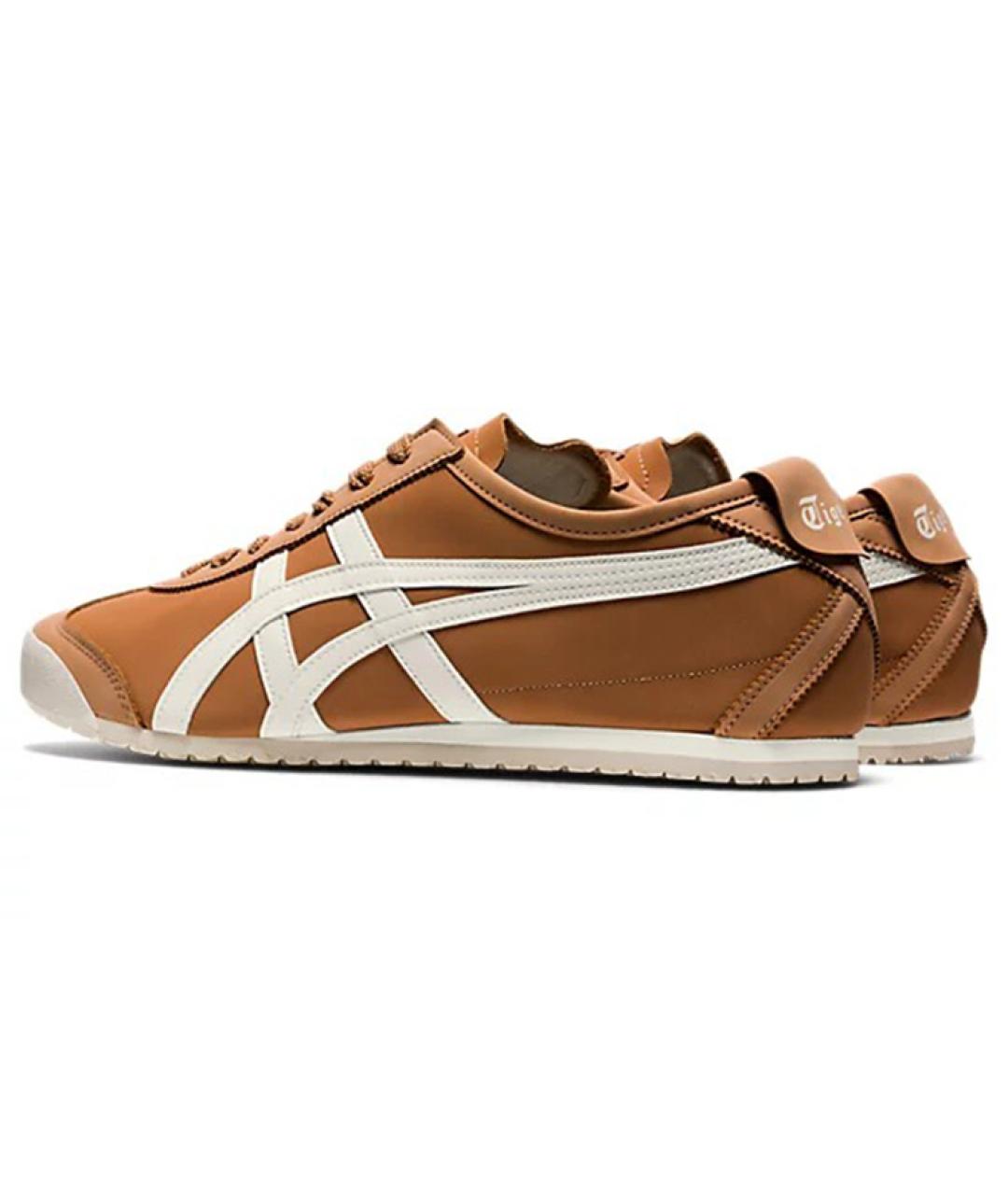 ONITSUKA TIGER Коричневые кожаные кроссовки, фото 3