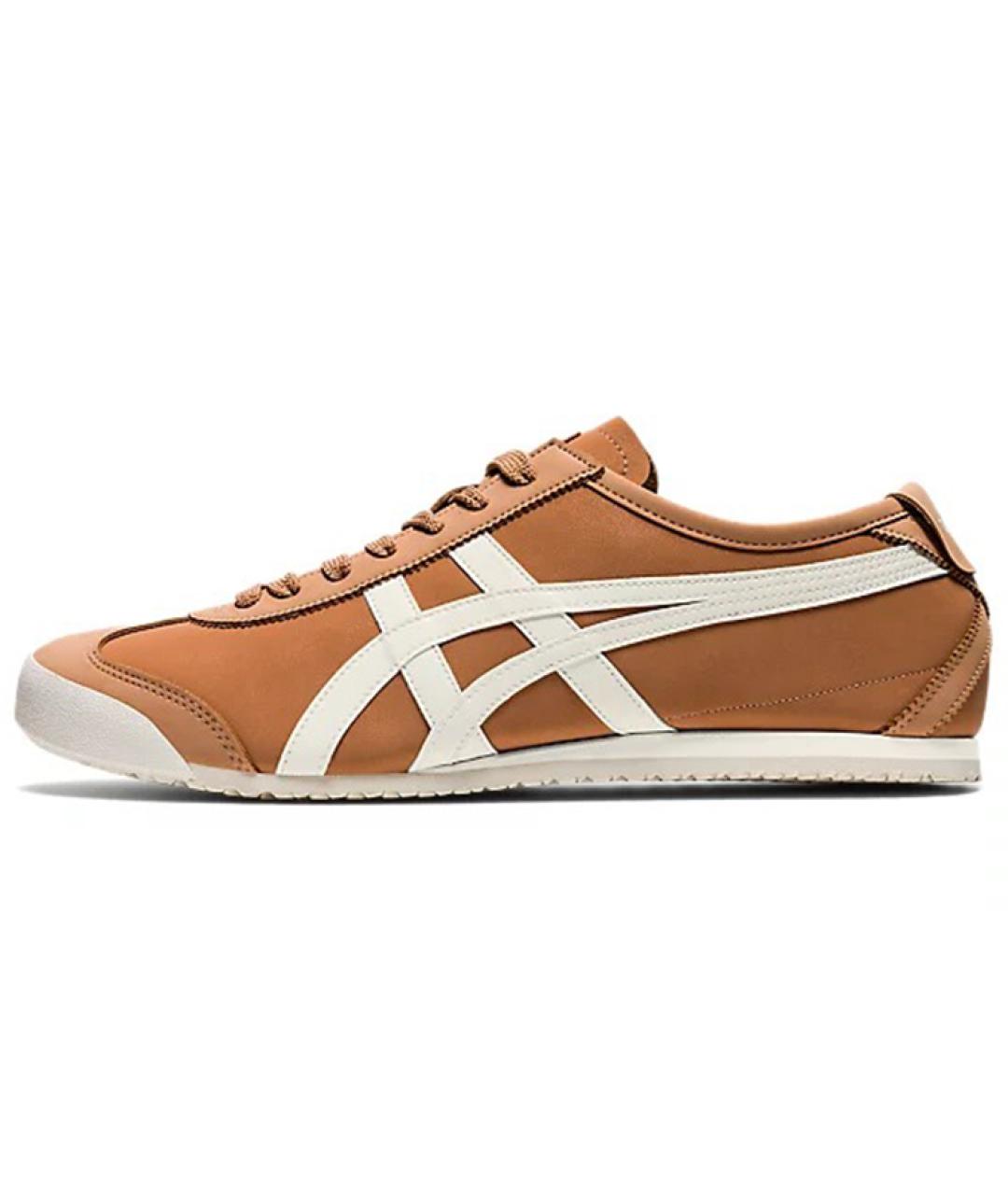 ONITSUKA TIGER Коричневые кожаные кроссовки, фото 6
