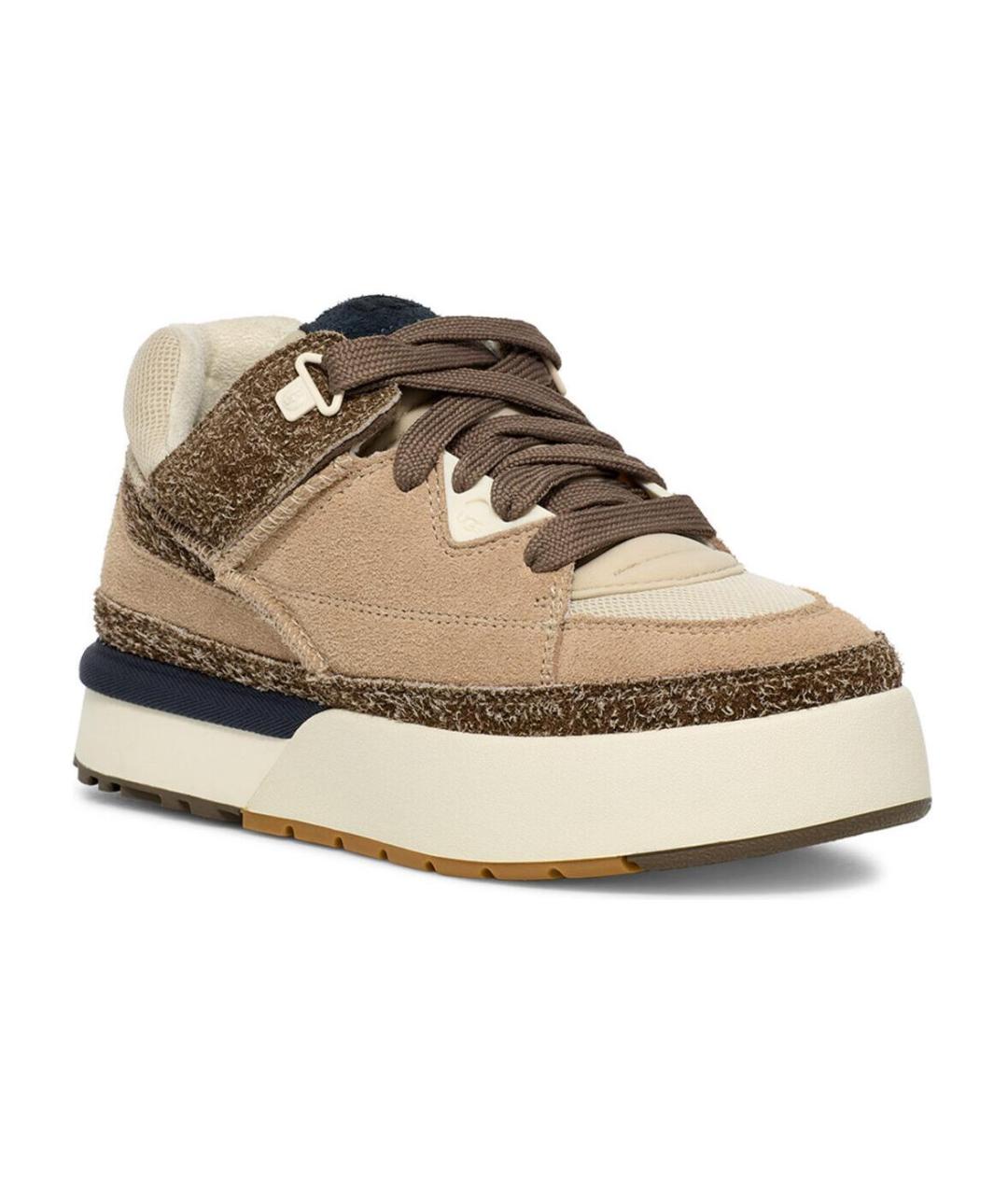 UGG AUSTRALIA Коричневые замшевые кроссовки, фото 4