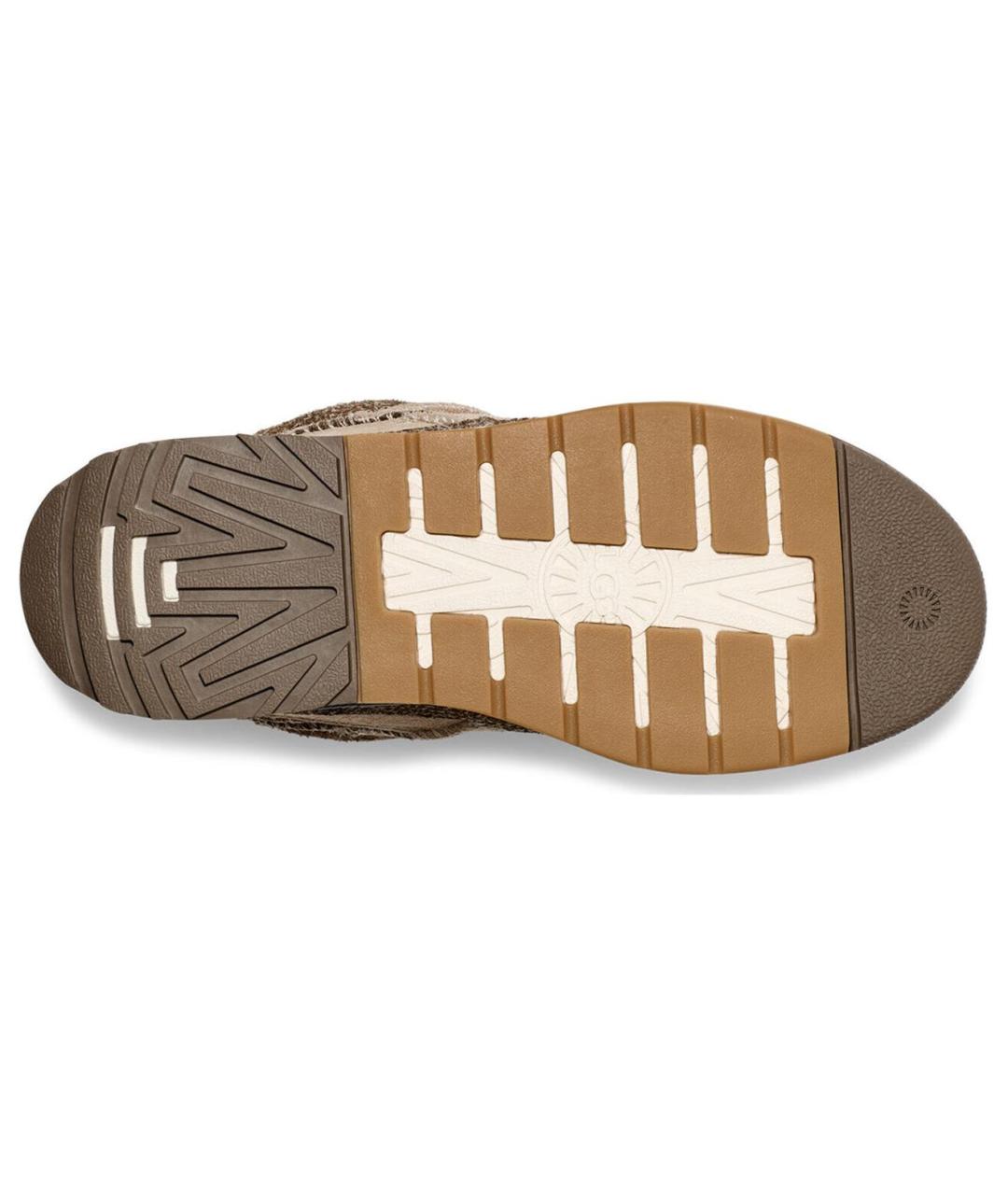 UGG AUSTRALIA Коричневые замшевые кроссовки, фото 7