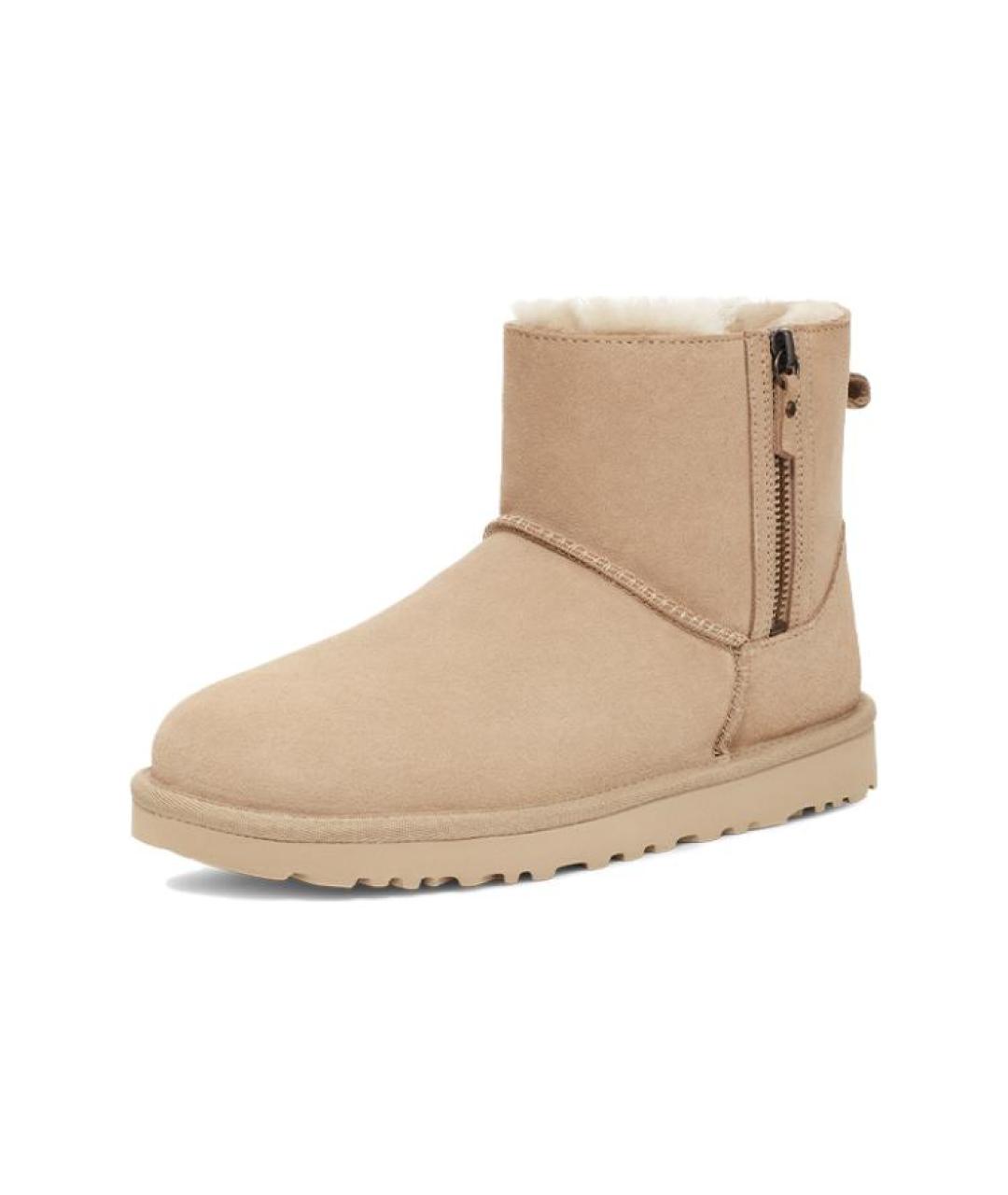 UGG AUSTRALIA Бежевые замшевые ботинки, фото 3