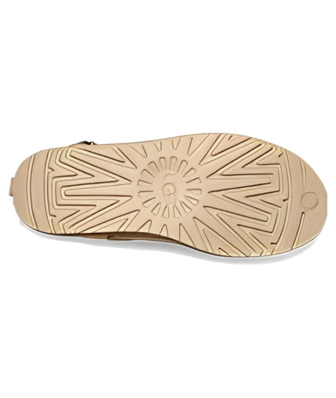 UGG AUSTRALIA Бежевые замшевые ботинки, фото 5