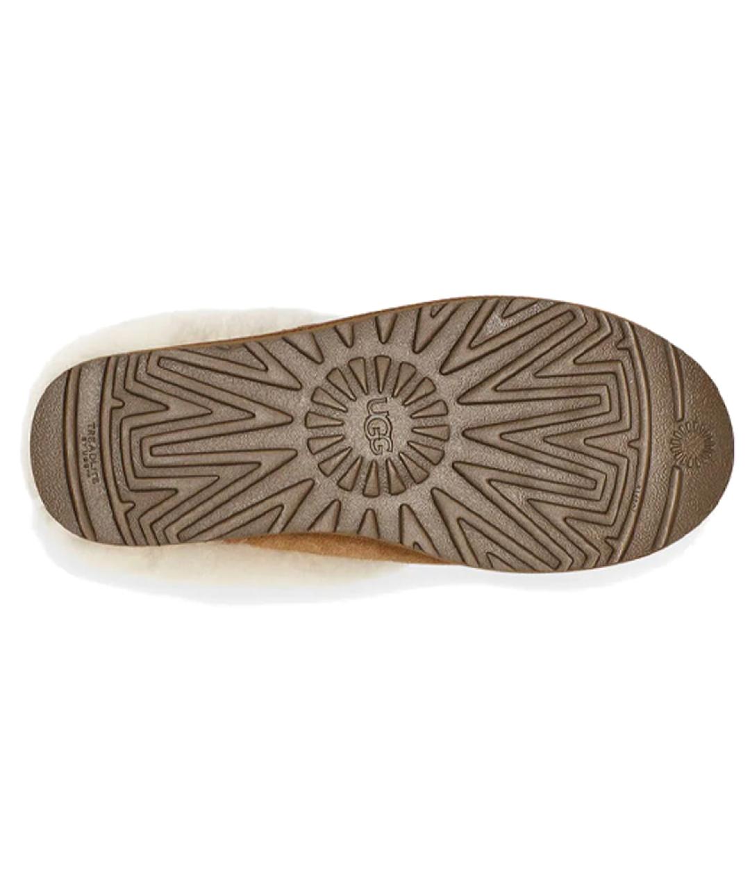 UGG AUSTRALIA Бежевые замшевые мюли, фото 6