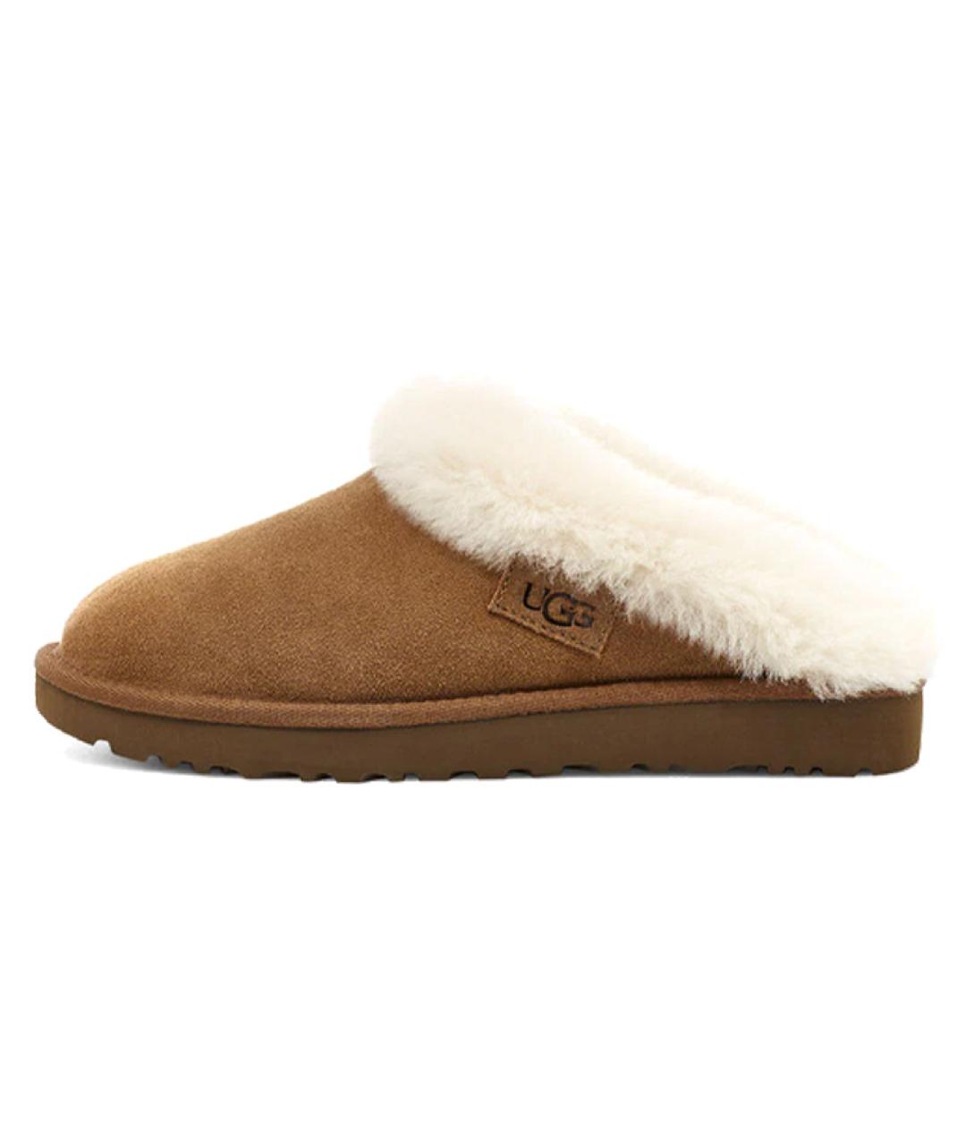 UGG AUSTRALIA Бежевые замшевые мюли, фото 7