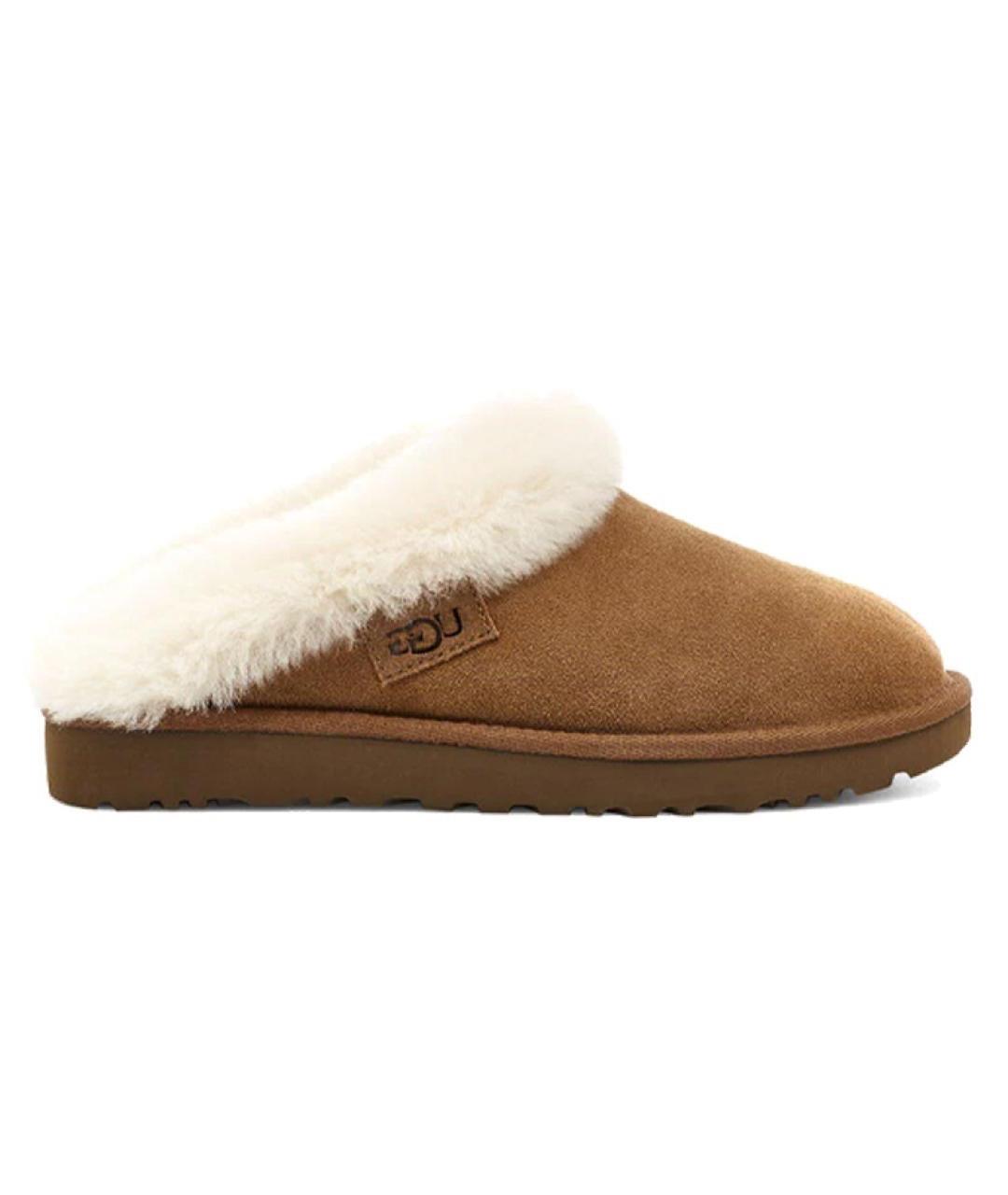 UGG AUSTRALIA Бежевые замшевые мюли, фото 1