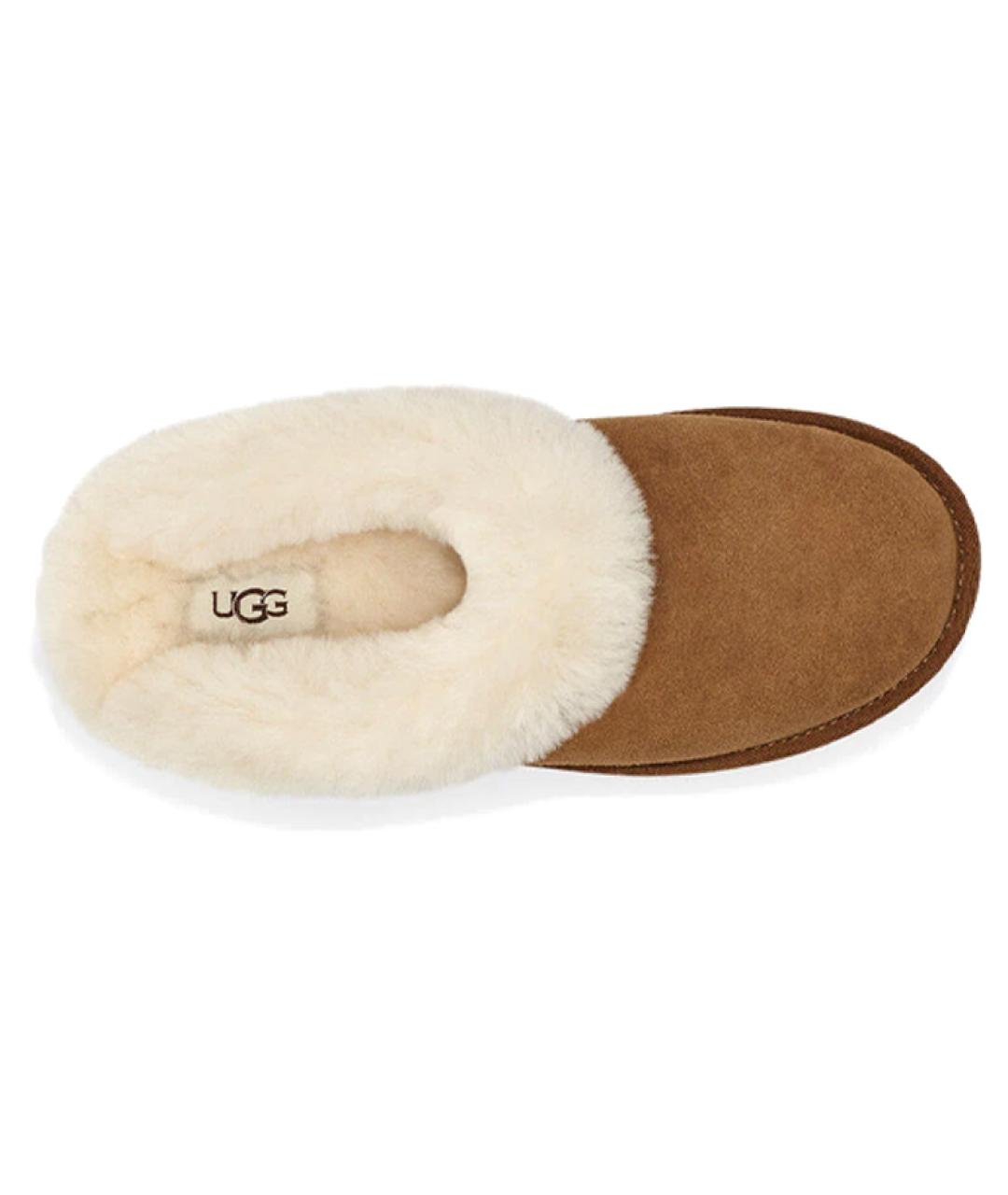 UGG AUSTRALIA Бежевые замшевые мюли, фото 4