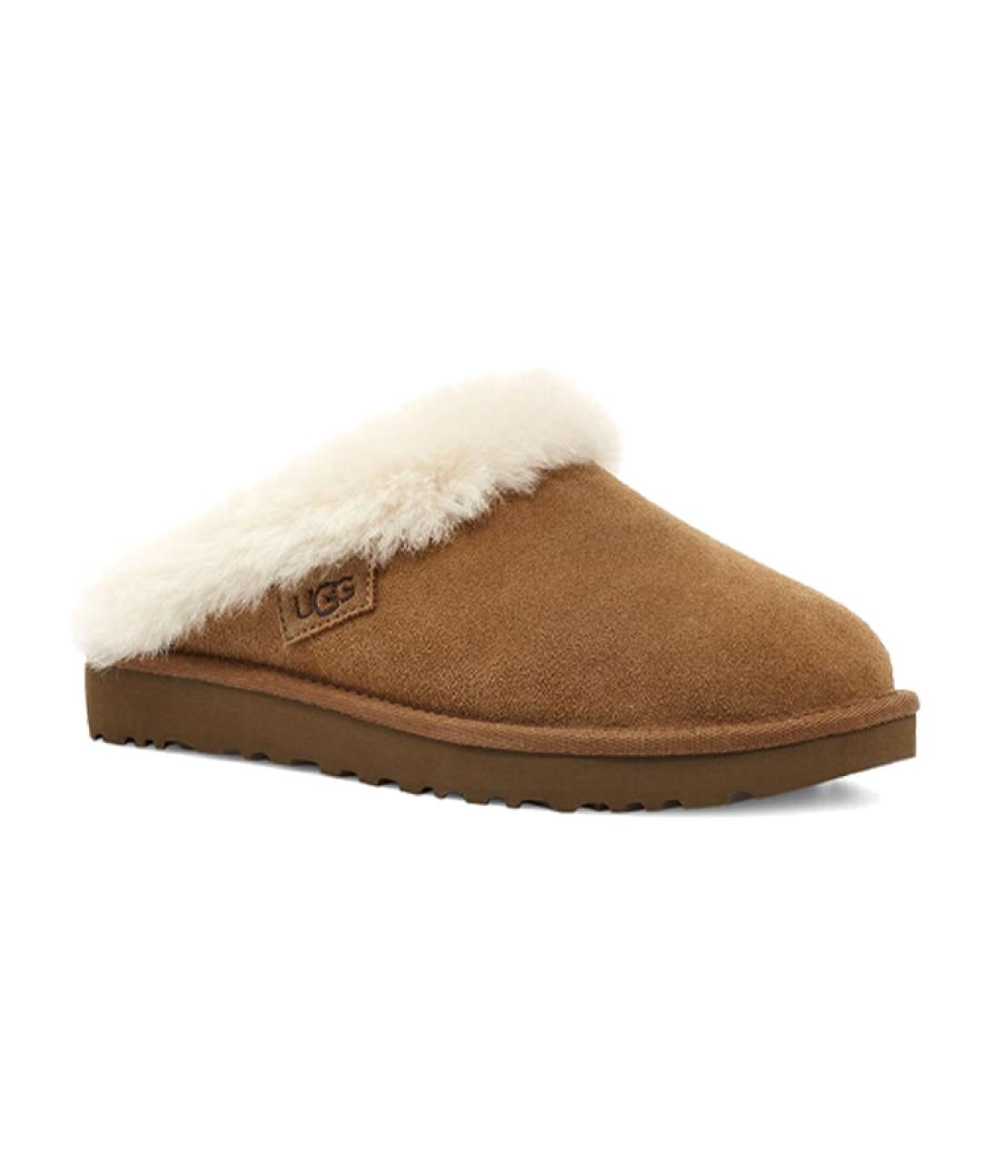 UGG AUSTRALIA Бежевые замшевые мюли, фото 3