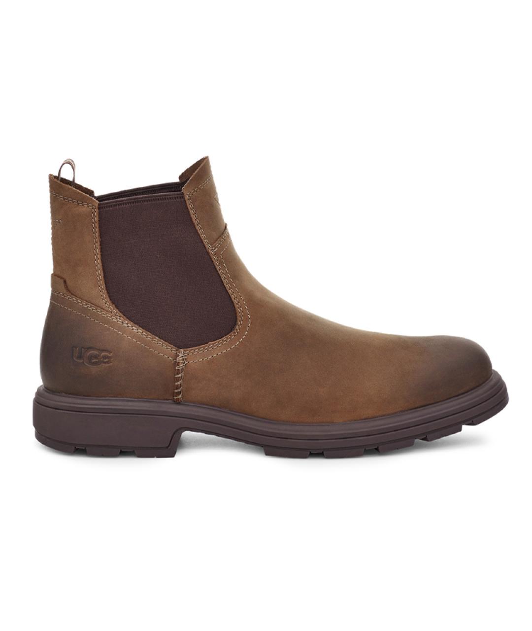 UGG AUSTRALIA Коричневые нубуковые высокие ботинки, фото 1