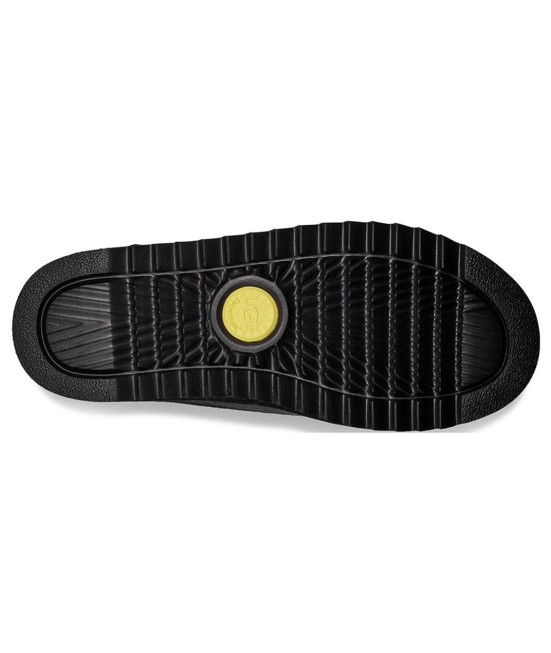 UGG AUSTRALIA Черные нубуковые слипоны, фото 5