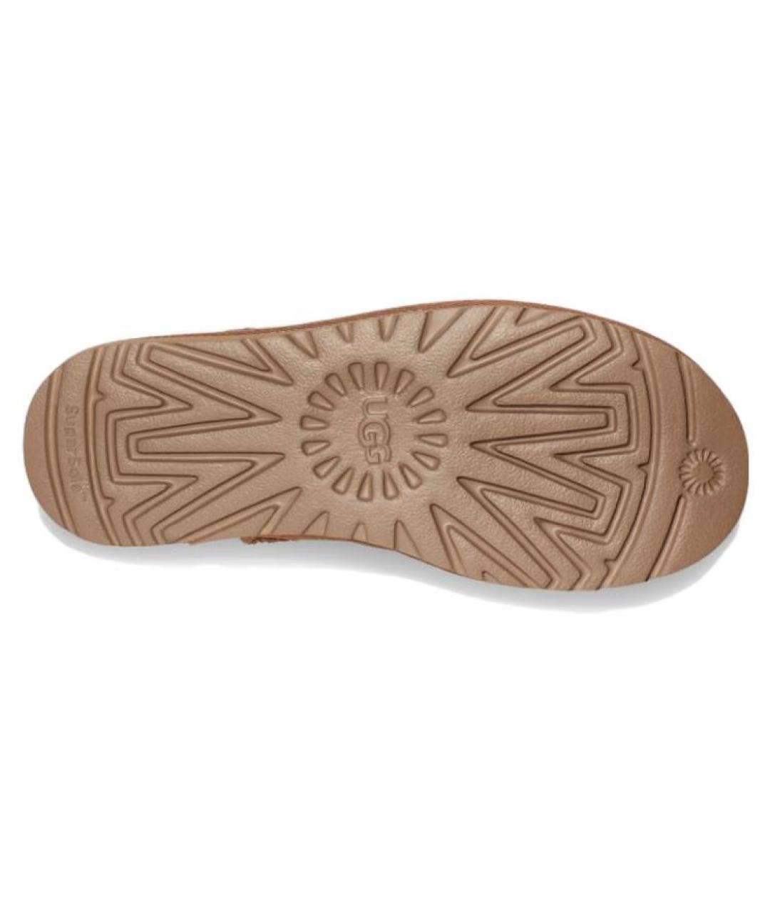 UGG AUSTRALIA Коричневые замшевые ботинки, фото 4