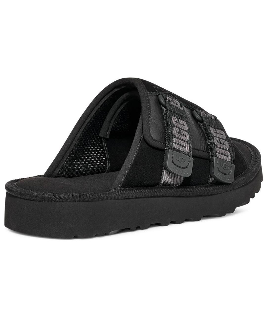 UGG AUSTRALIA Черные замшевые сандалии, фото 4