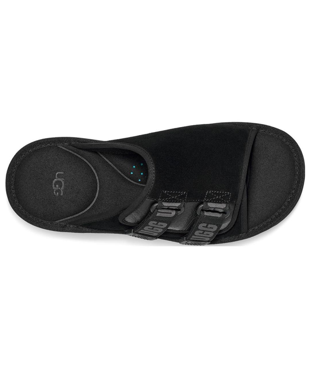 UGG AUSTRALIA Черные замшевые сандалии, фото 5