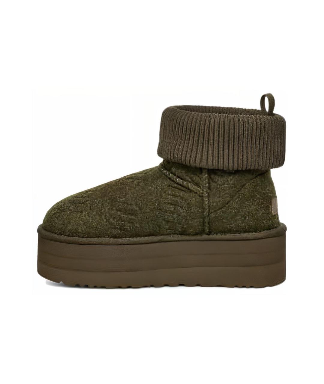 UGG AUSTRALIA Зеленые ботинки, фото 2