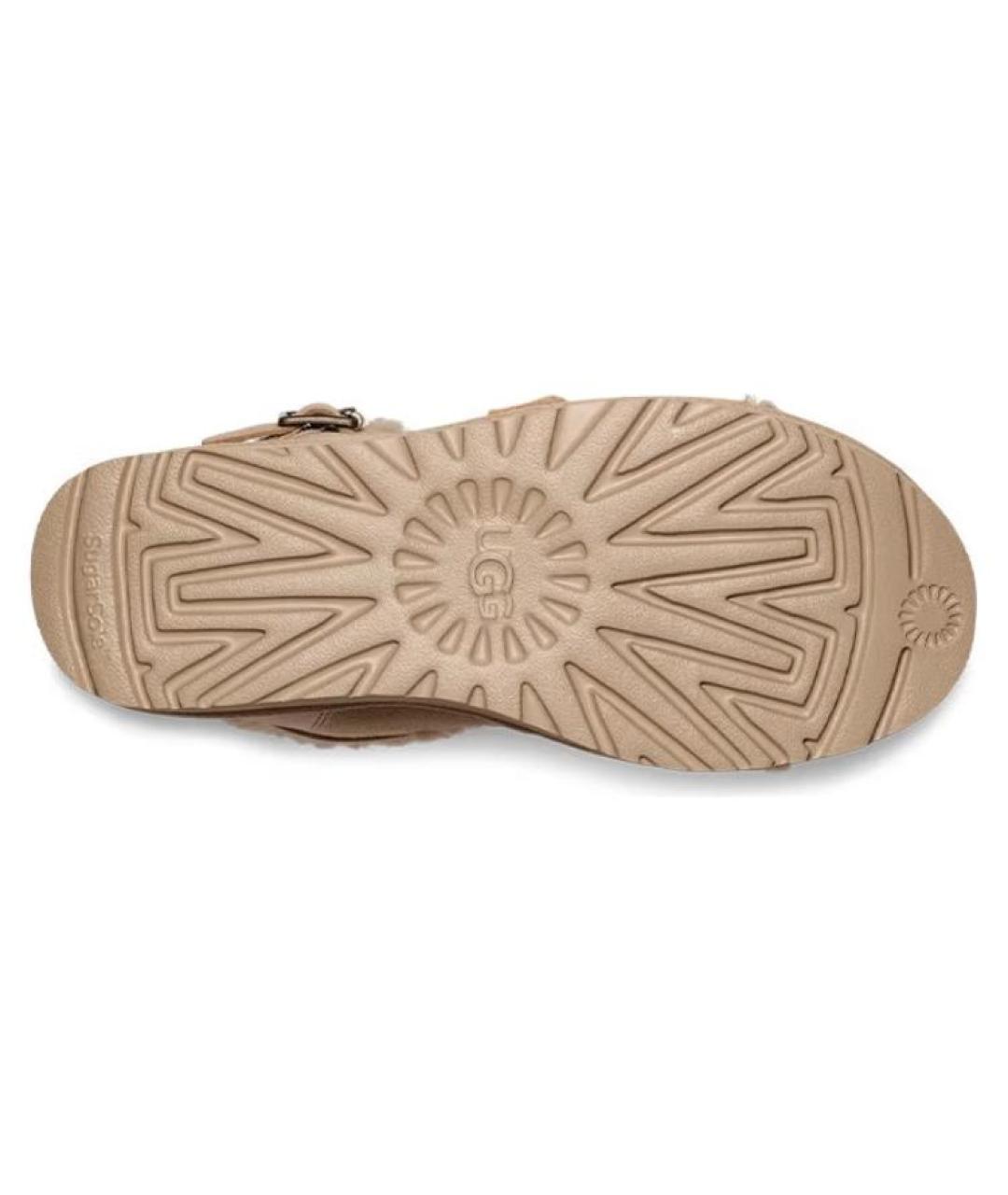 UGG AUSTRALIA Бежевые замшевые ботинки, фото 6