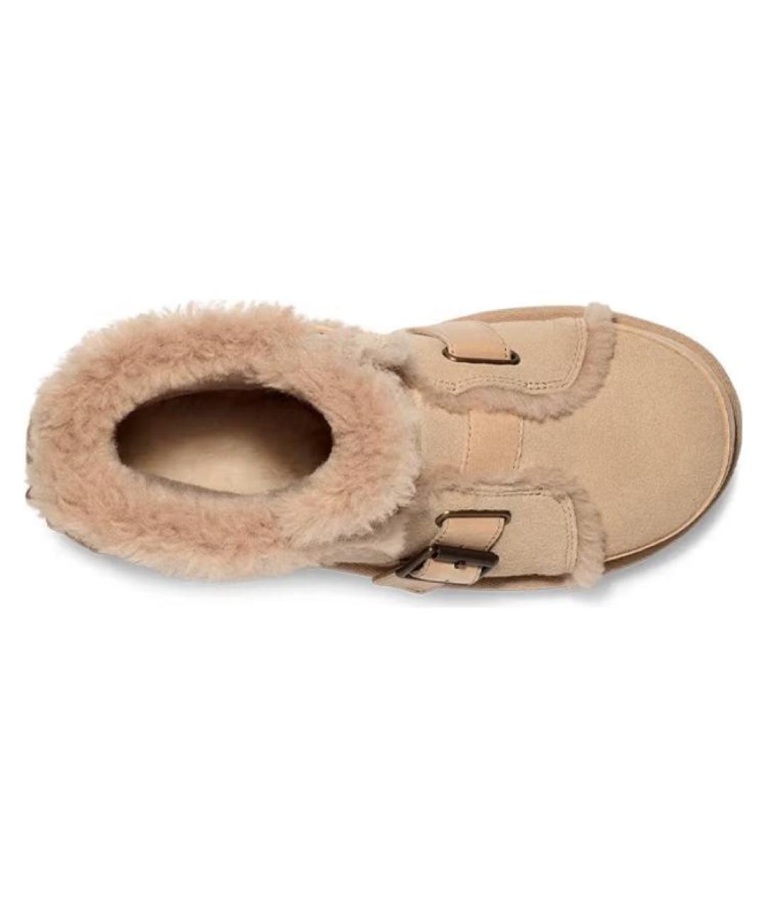 UGG AUSTRALIA Бежевые замшевые ботинки, фото 5