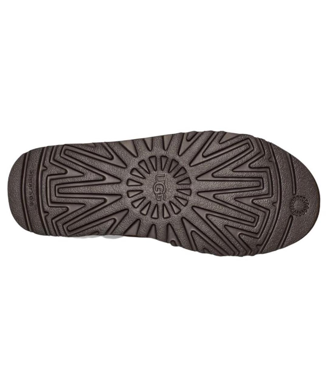 UGG AUSTRALIA Коричневые замшевые низкие ботинки, фото 4