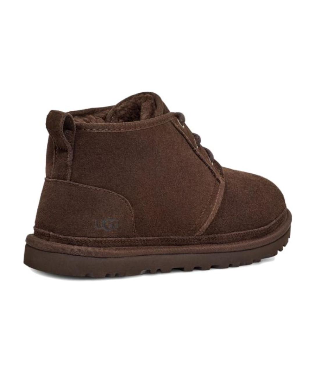 UGG AUSTRALIA Коричневые замшевые низкие ботинки, фото 2
