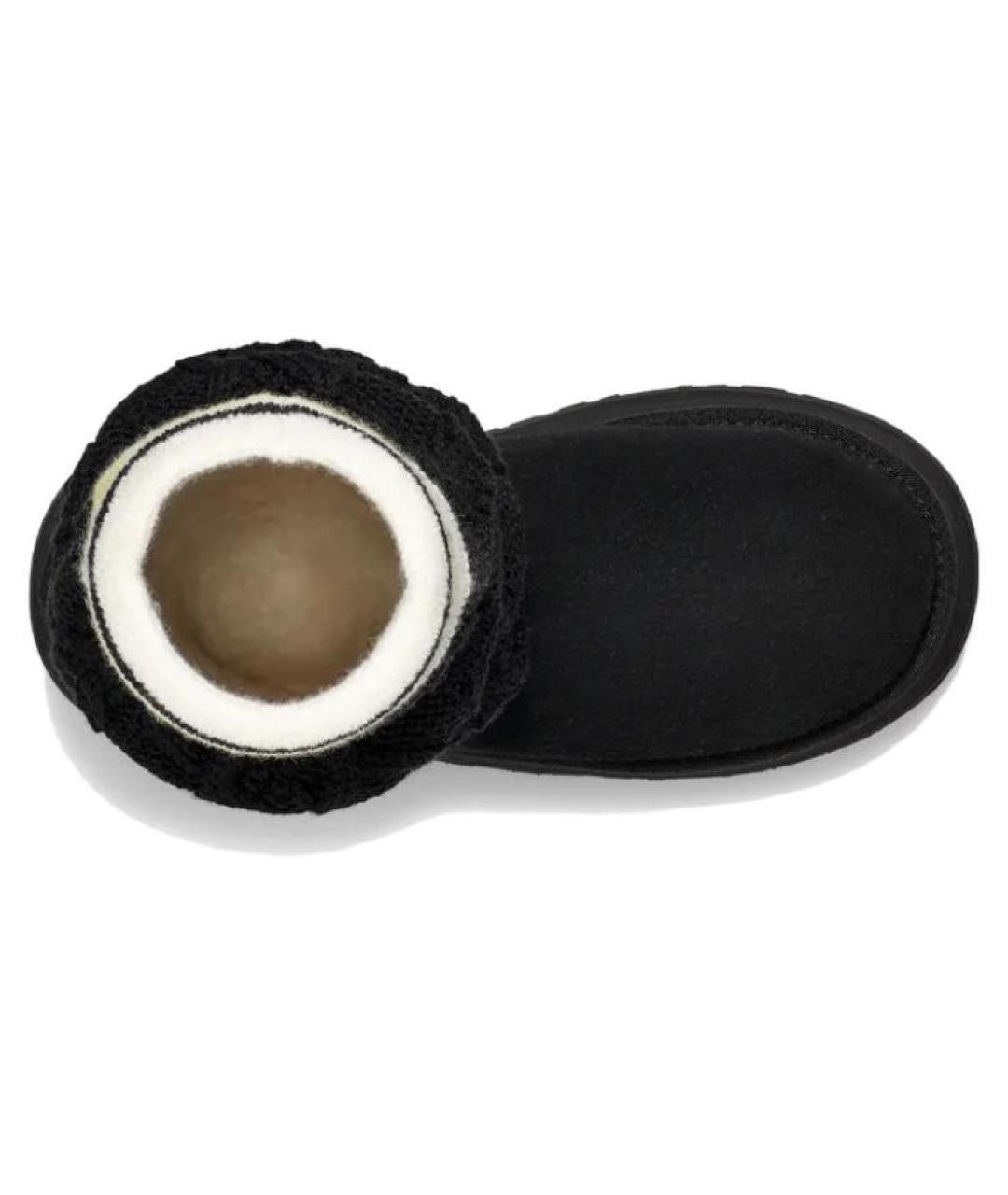 UGG AUSTRALIA Черные нубуковые сапоги, фото 5