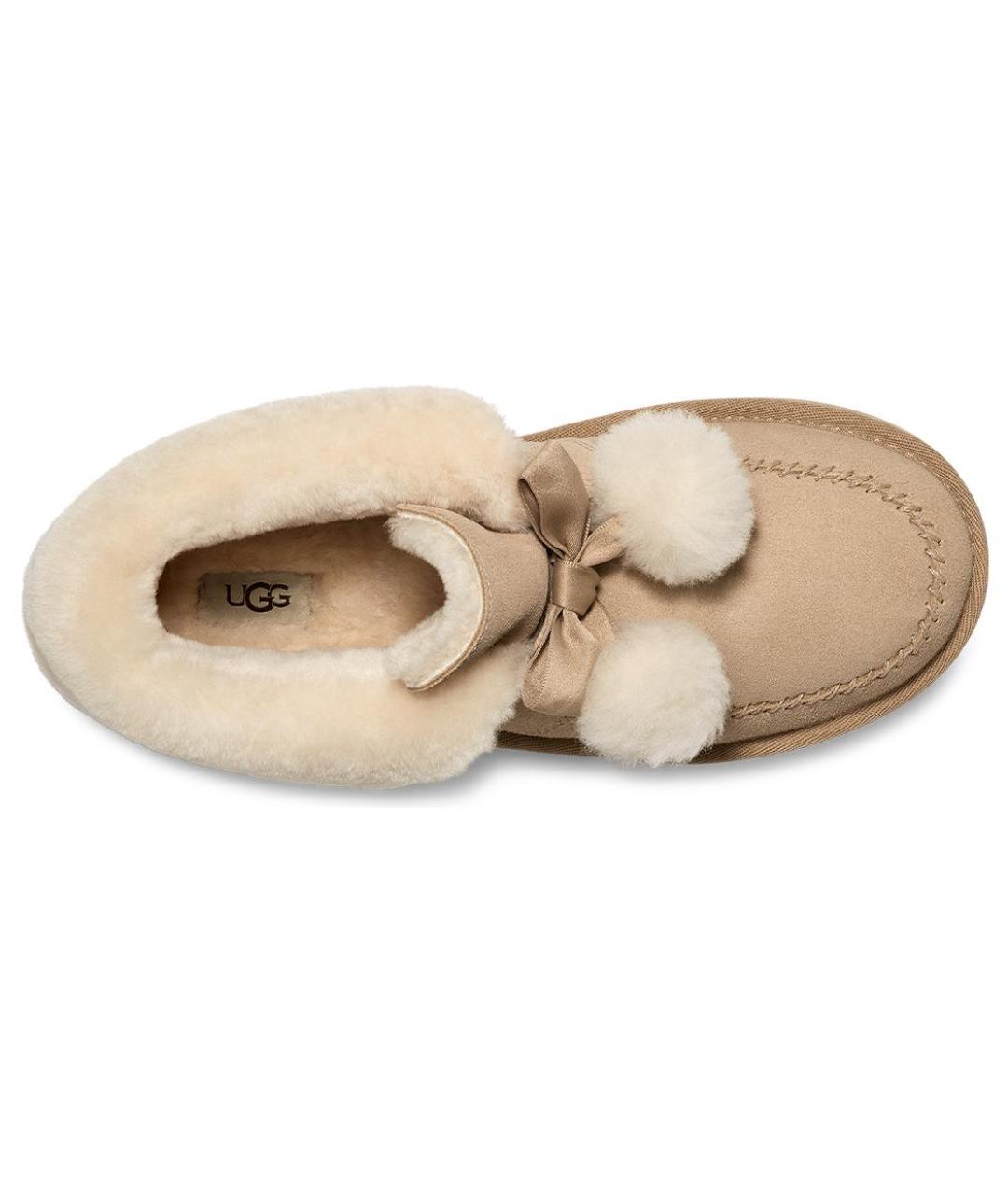 UGG AUSTRALIA Бежевые замшевые ботинки, фото 5