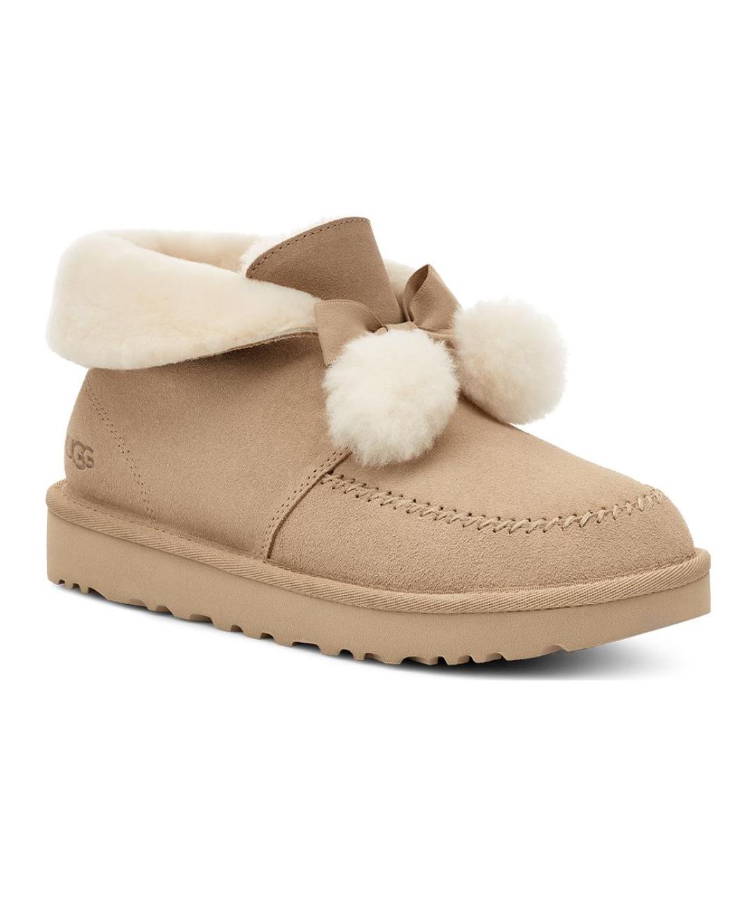 UGG AUSTRALIA Бежевые замшевые ботинки, фото 3