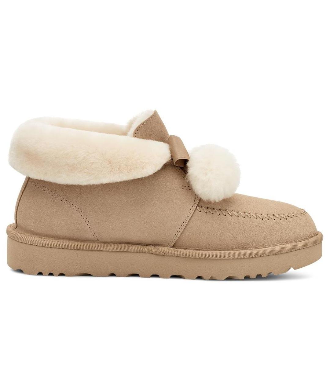 UGG AUSTRALIA Бежевые замшевые ботинки, фото 1