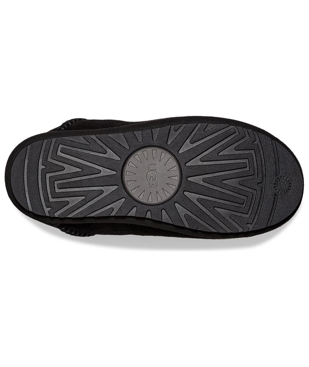 UGG AUSTRALIA Черные нубуковые низкие ботинки, фото 6