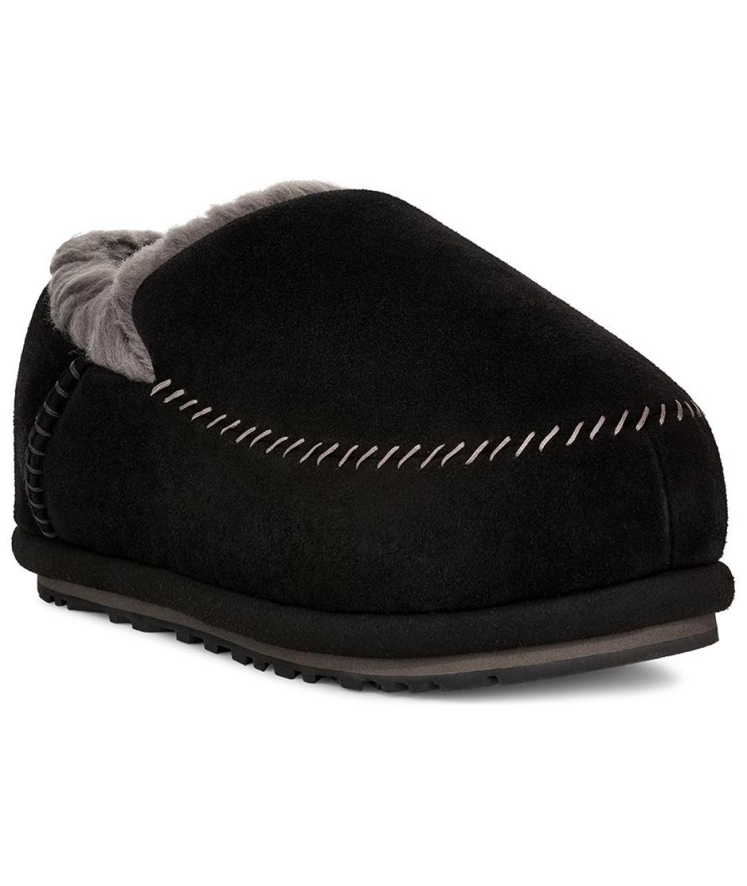 UGG AUSTRALIA Черные нубуковые низкие ботинки, фото 3